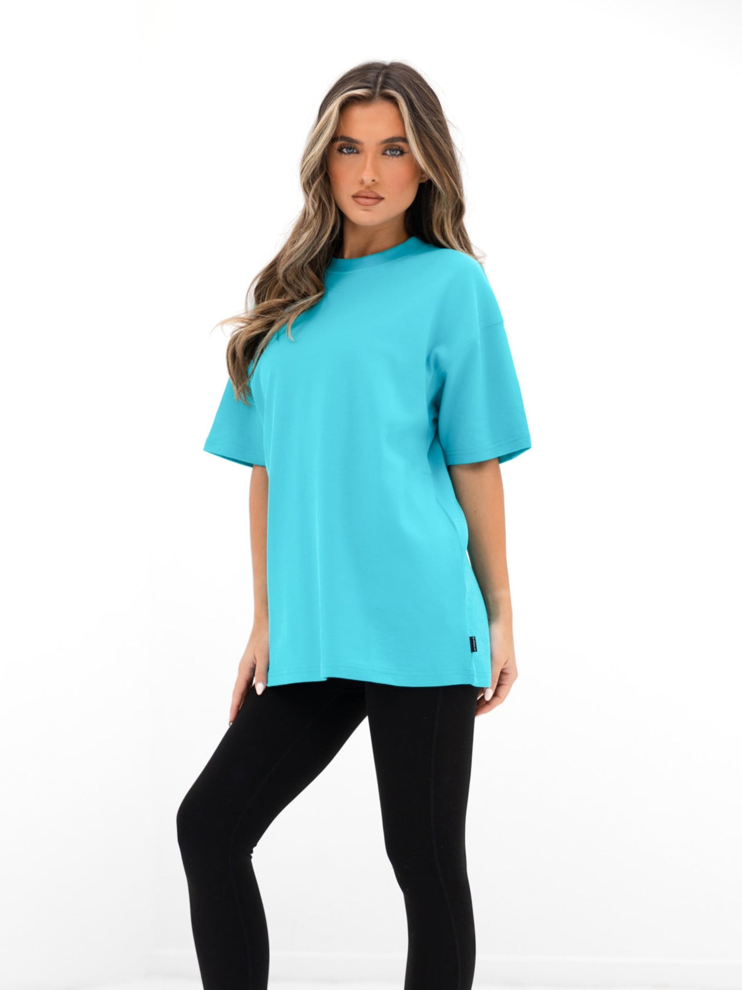 Isabel Oversized T-Shirt - Aqua