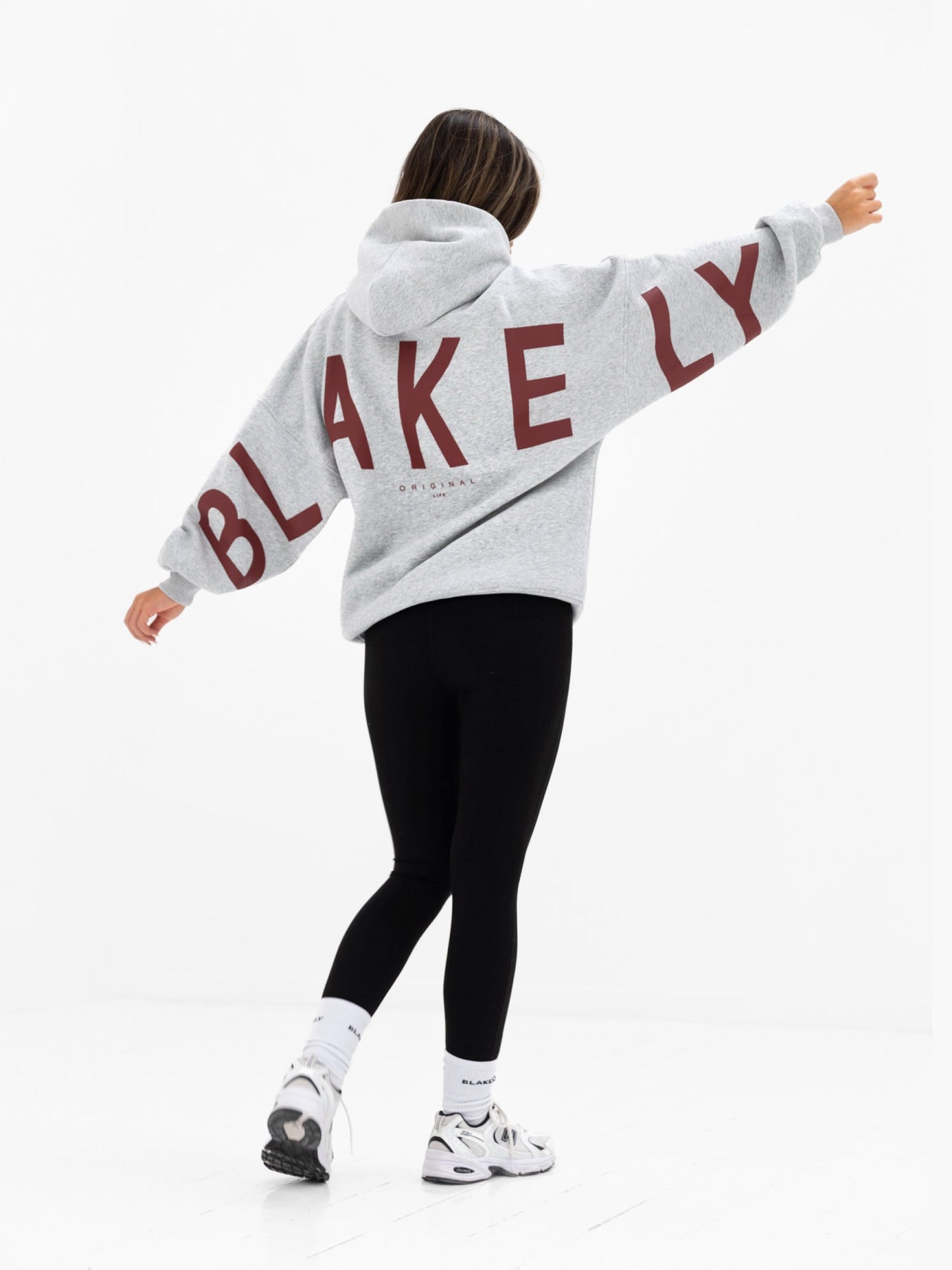 Isabel Oversized Hoodie - Marl Grey