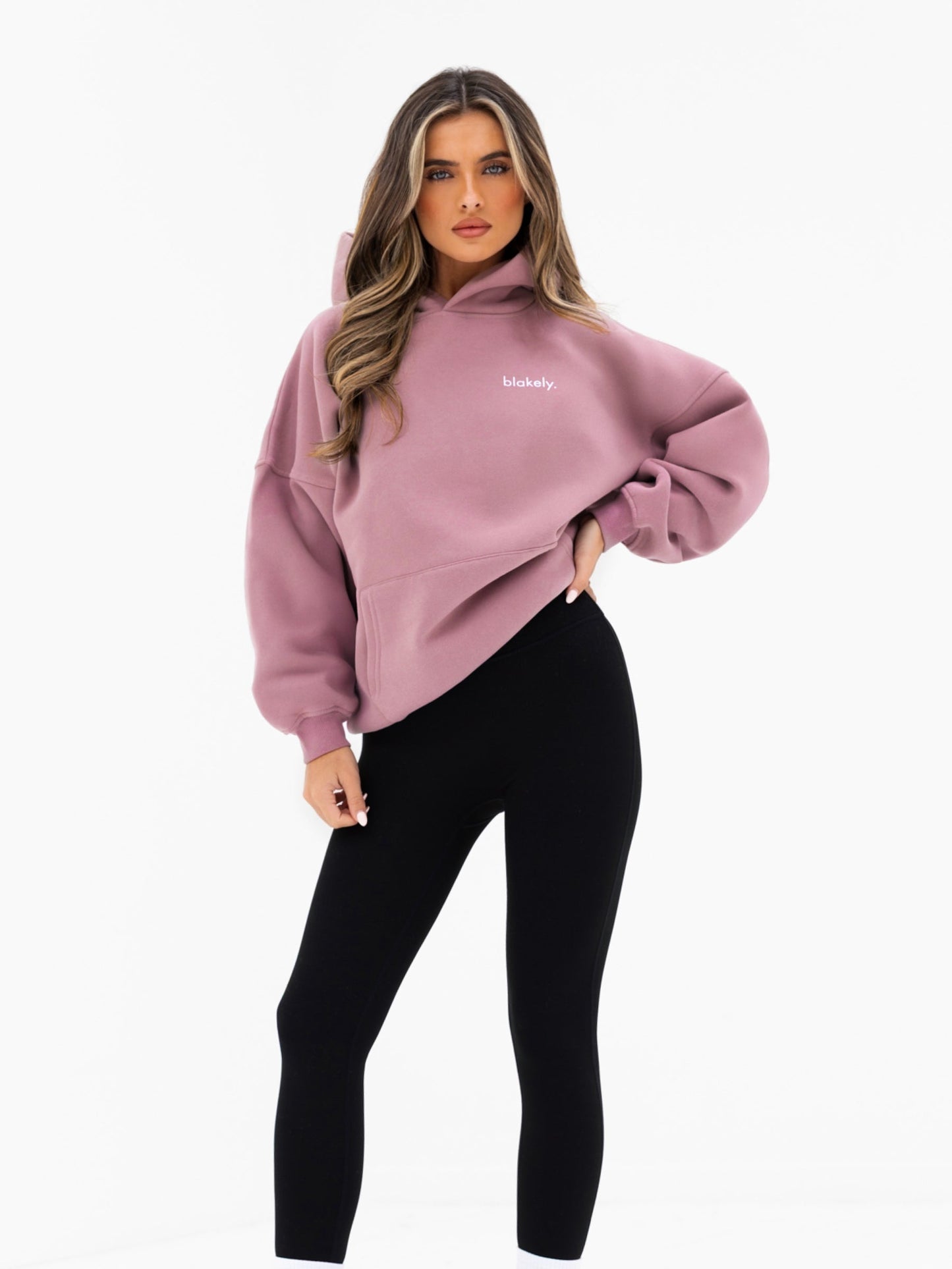 Lexi Oversized Hoodie - Dusty Pink