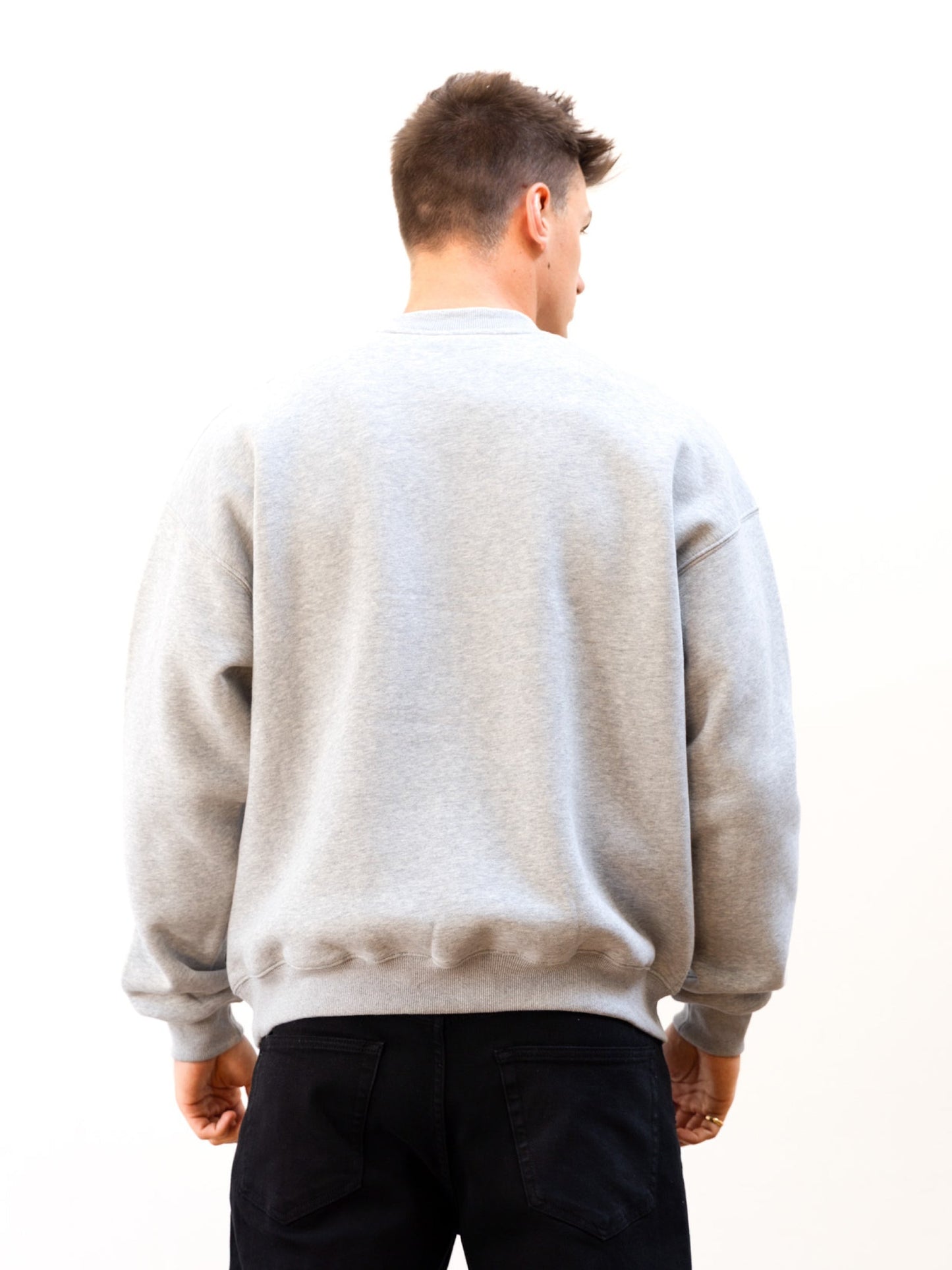 Sami Relaxed Sweater - Marl Grey