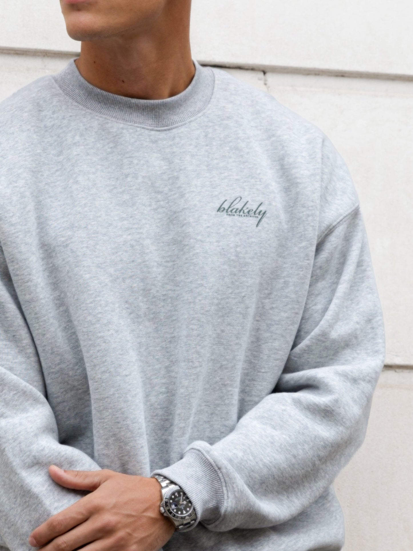 Austin Relaxed Sweater - Marl Grey