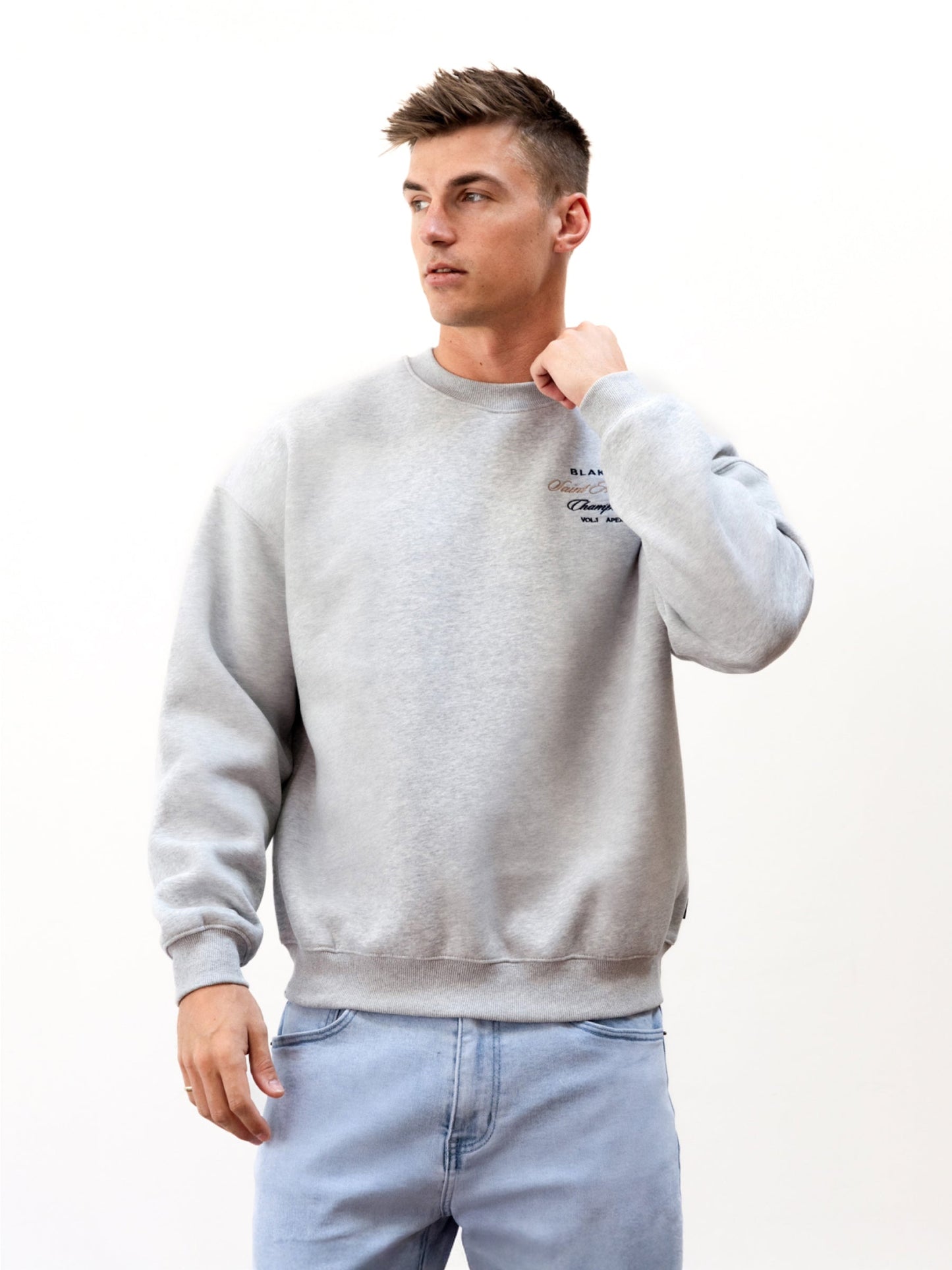 Legacy Relaxed Sweater - Marl Grey