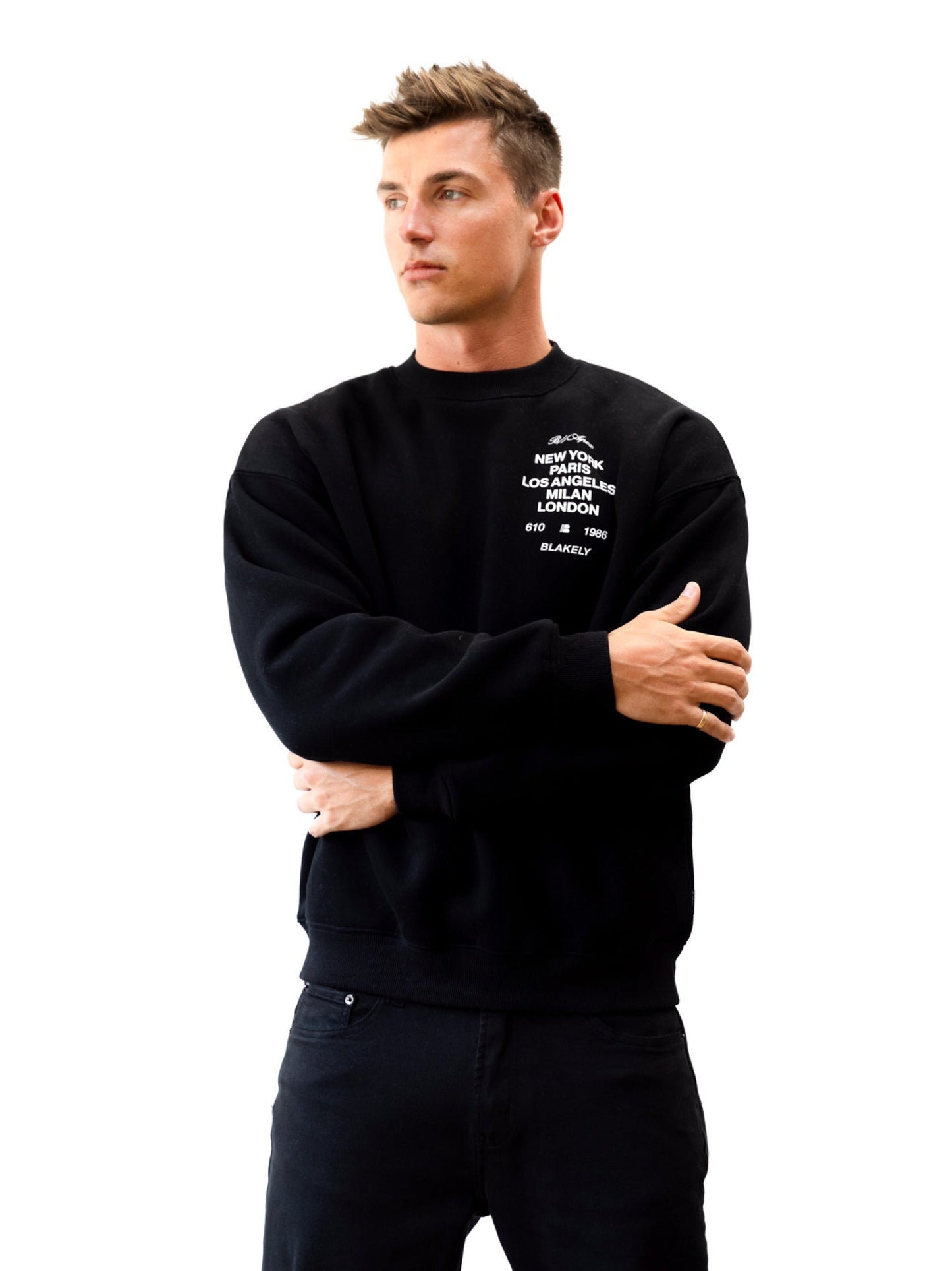 Apex 610 Relaxed Sweater - Black