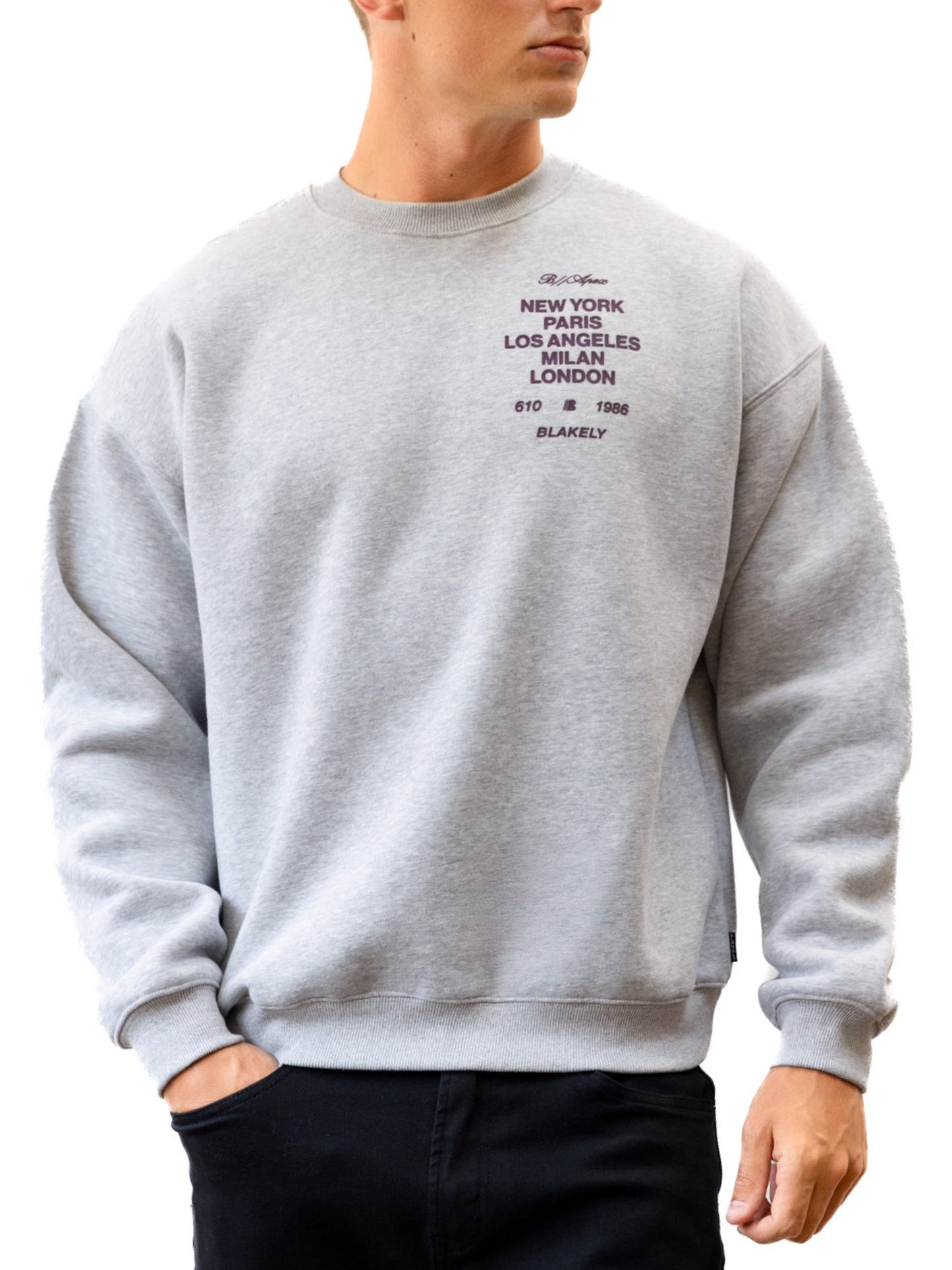 Apex 610 Relaxed Sweater - Marl Grey