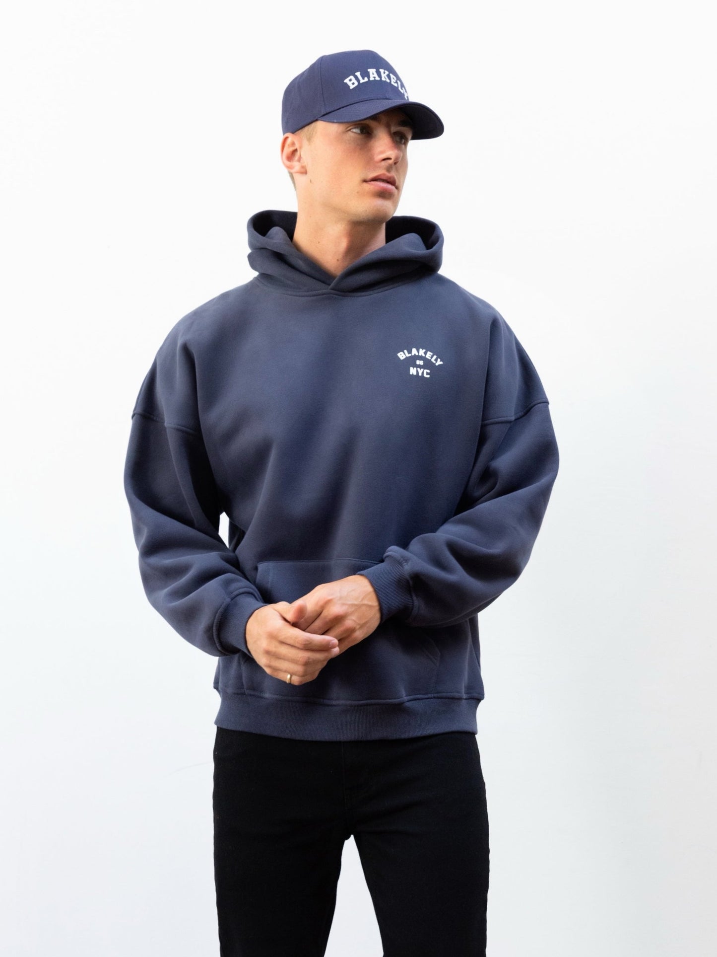 NYC Relaxed Hoodie - True Navy