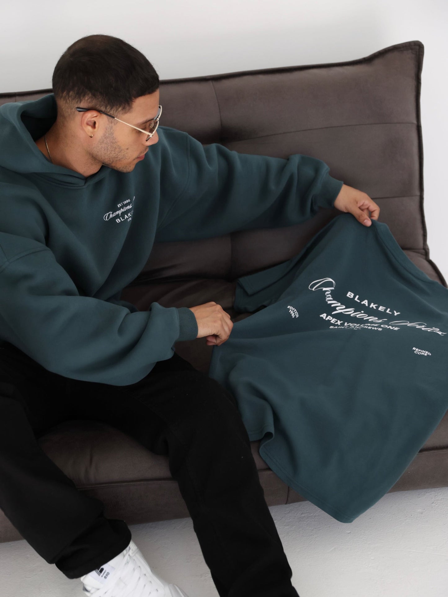Champions Relaxed Hoodie - Teal Green
