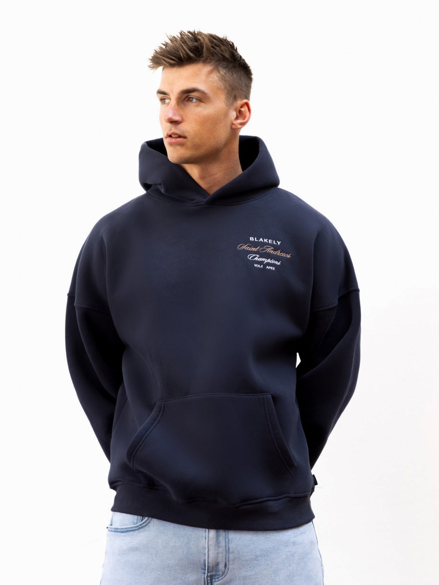 Legacy Relaxed Hoodie - True Navy