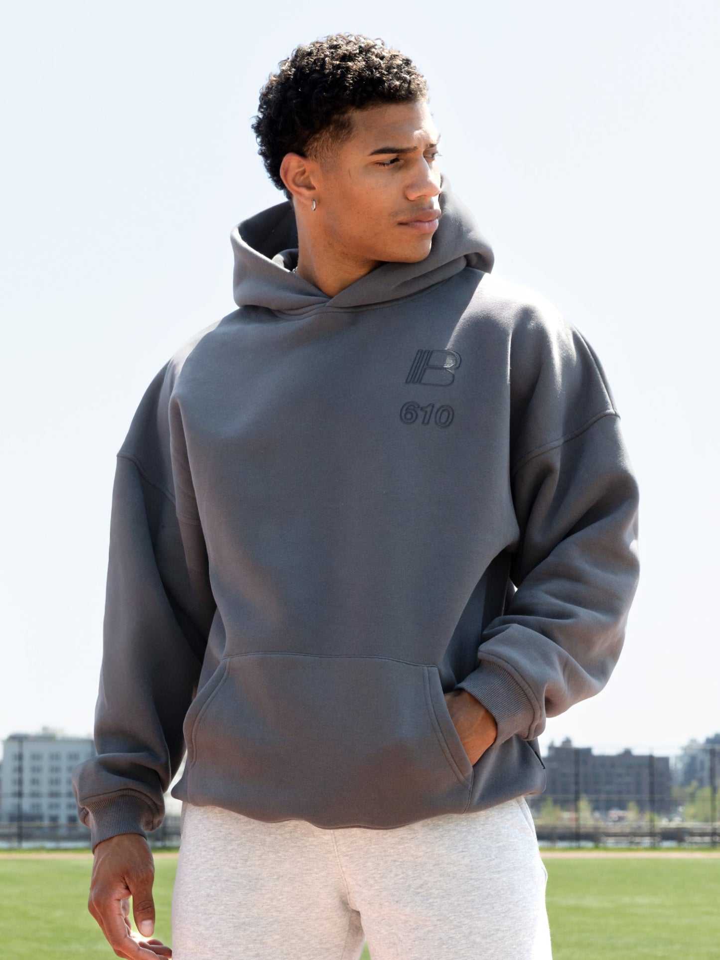 Apex City Relaxed Hoodie - Charcoal