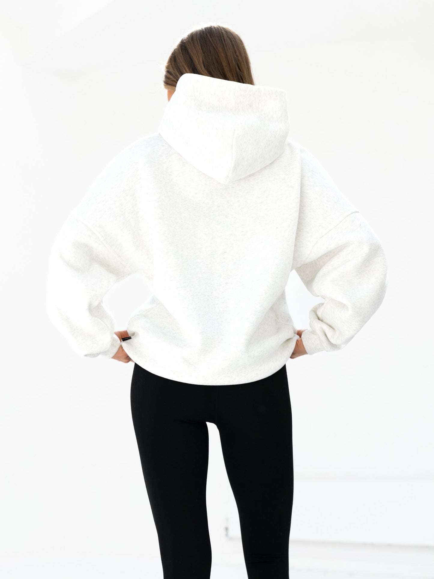 Sami Oversized Hoodie - Marl White
