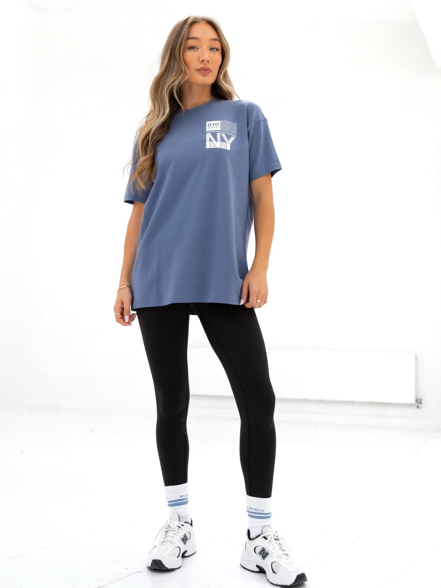 Brooklyn 610 Oversized T-Shirt - Mid Blue