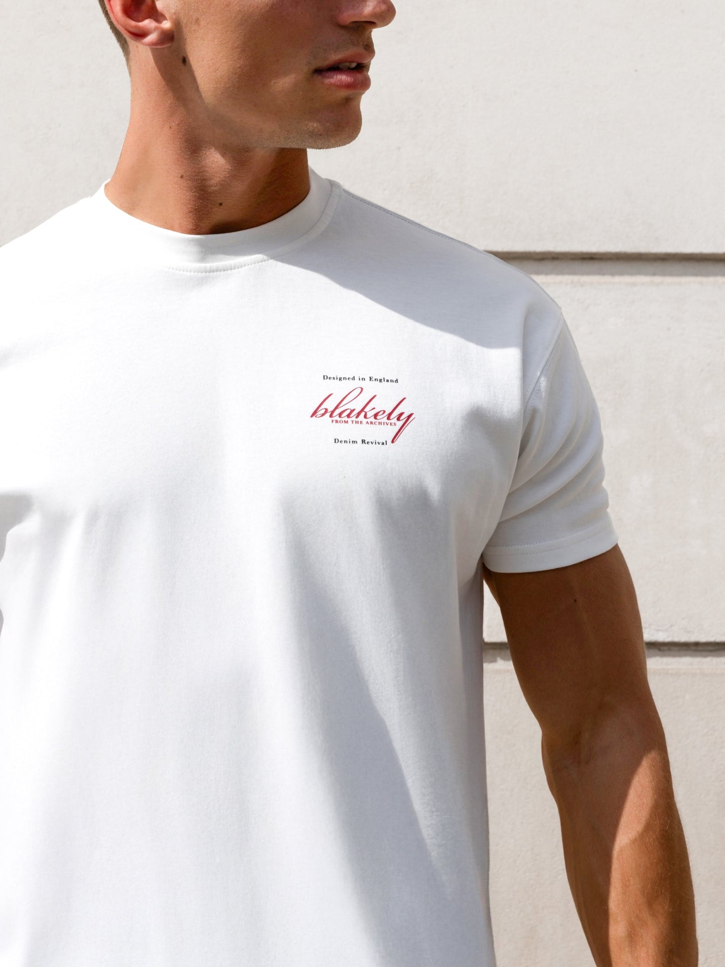 Austin Relaxed Script T-Shirt - Flat White
