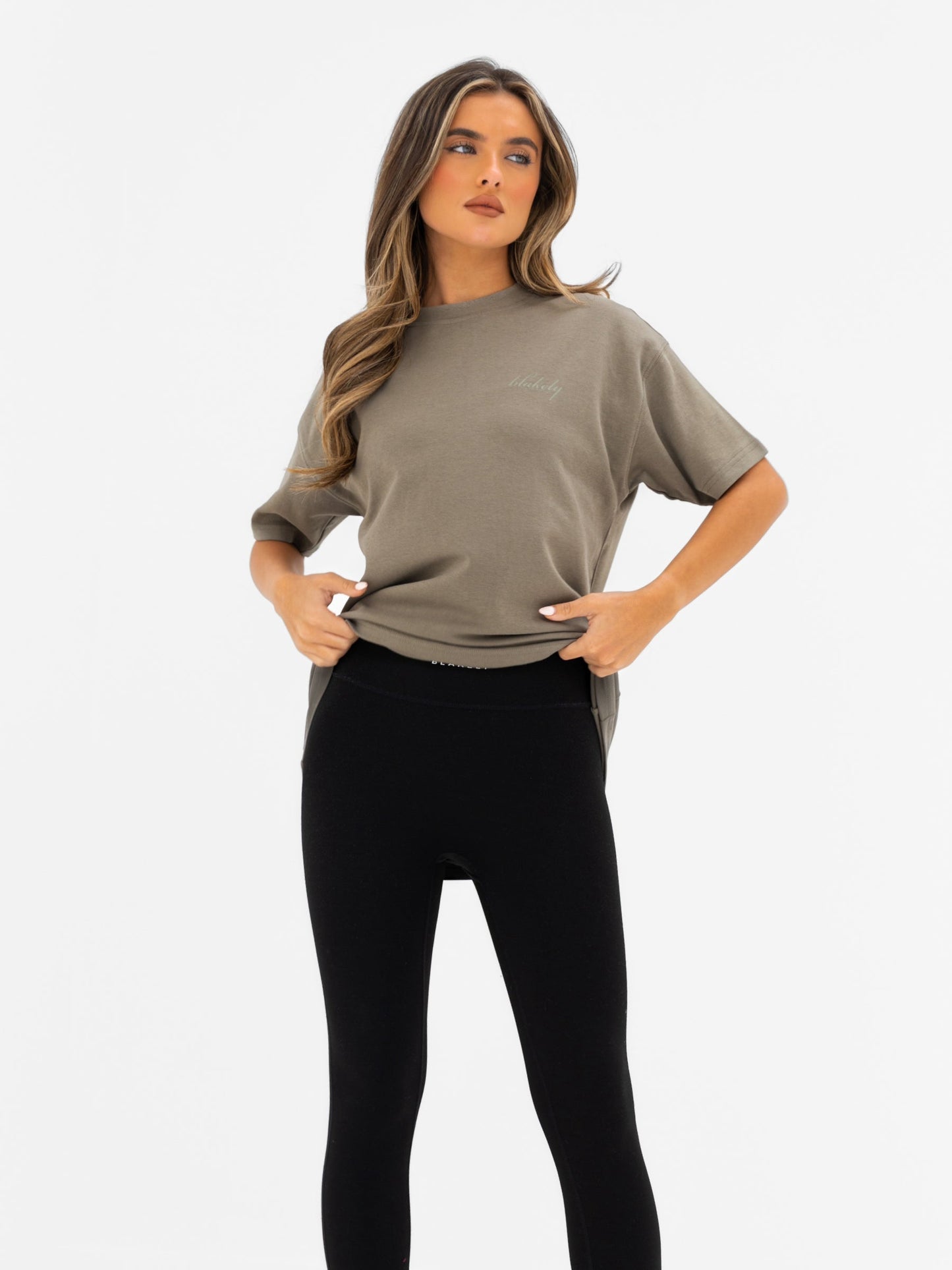 Georgia Oversized T-Shirt - Safari Green
