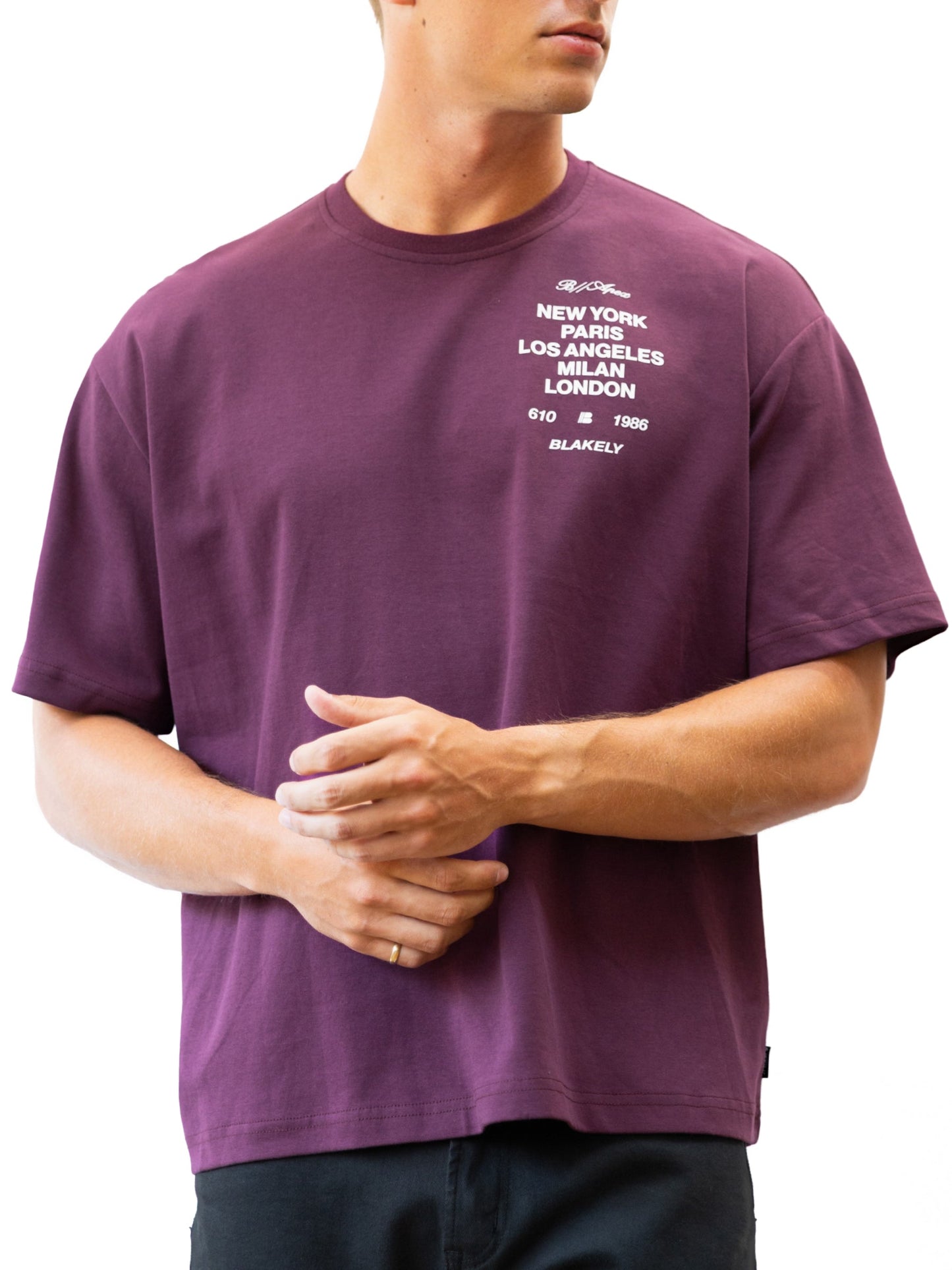 Apex 610 Unfitted T-Shirt - Burgundy