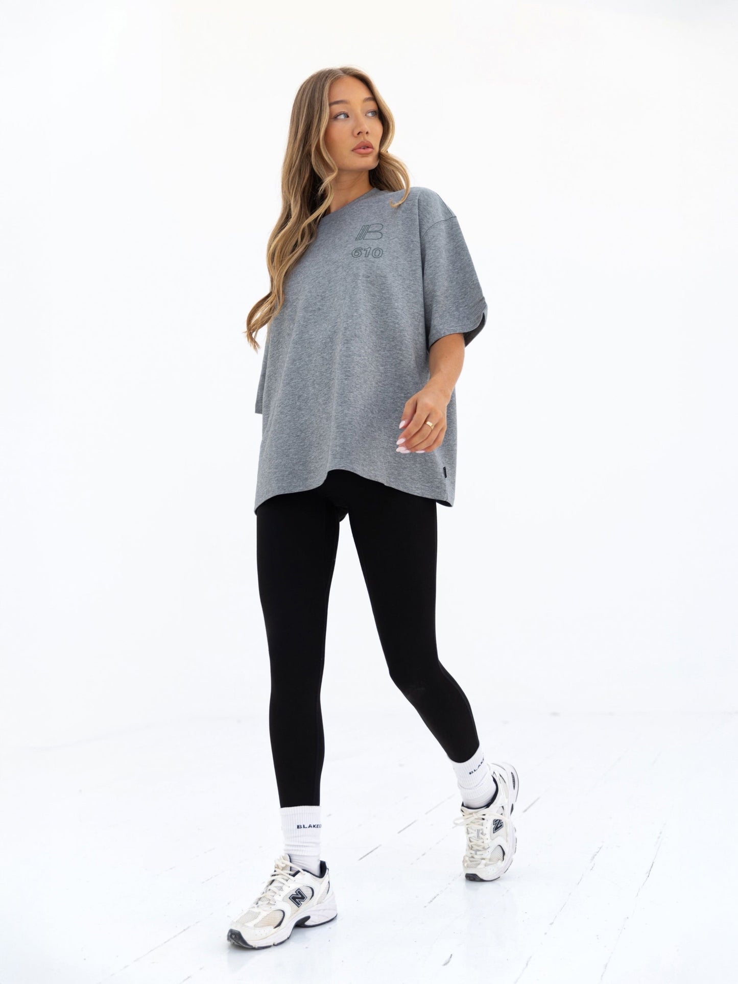 Apex City Ultra Oversized T-Shirt - Marl Grey