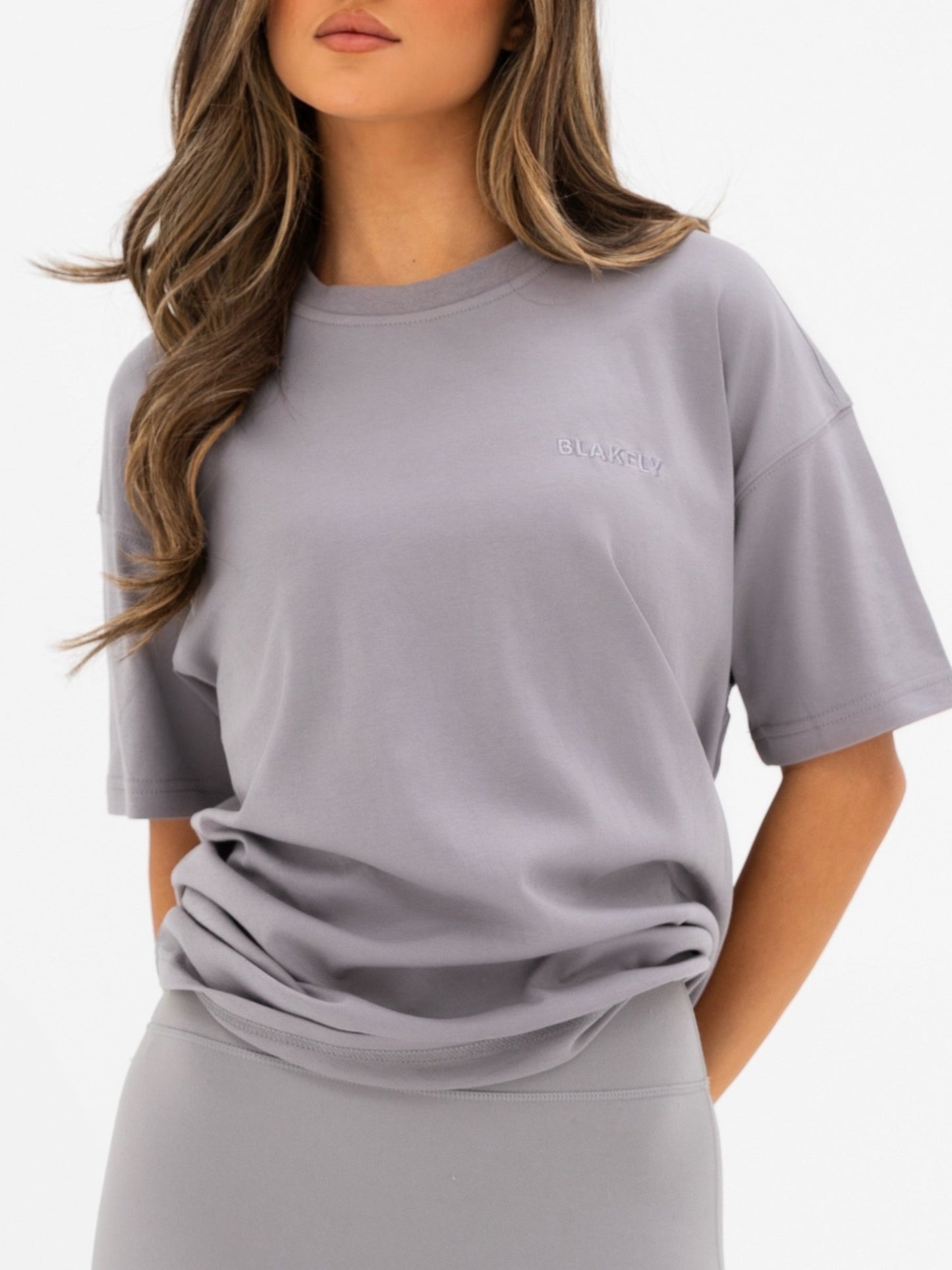 Isla Oversized T-Shirt - Mid Grey