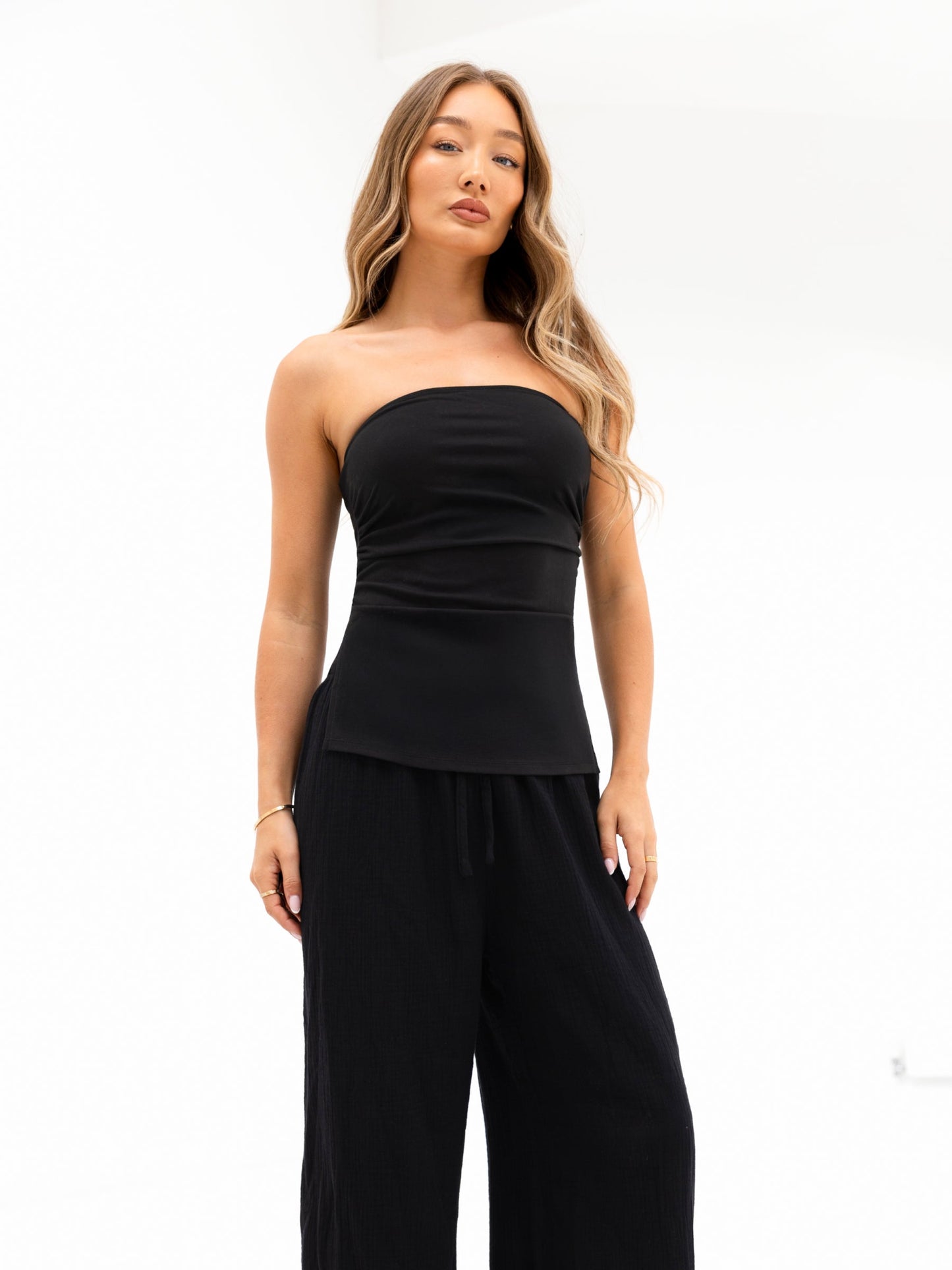 Solea Bandeau Top - Black