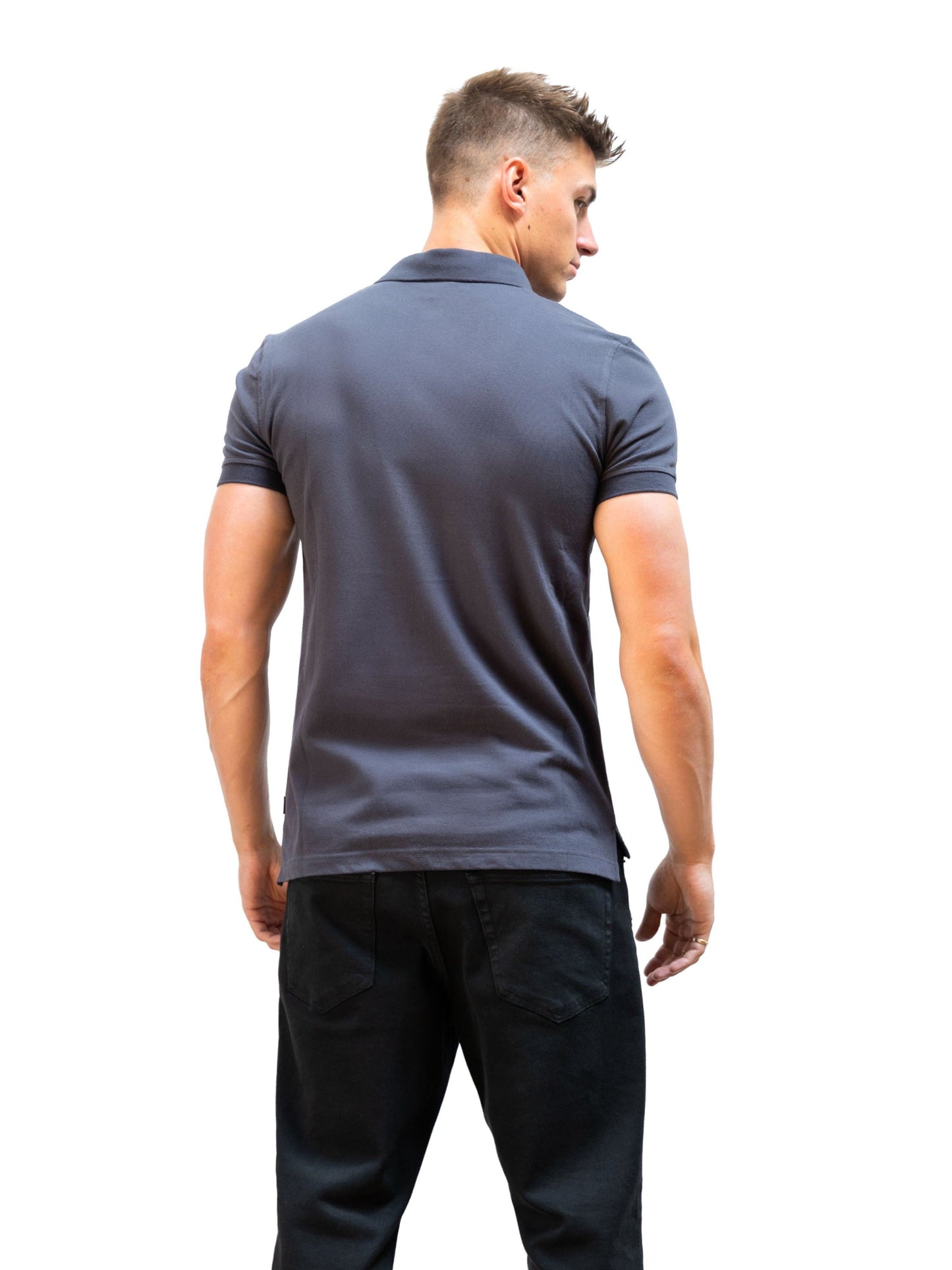 Anchor Polo Shirt - Charcoal