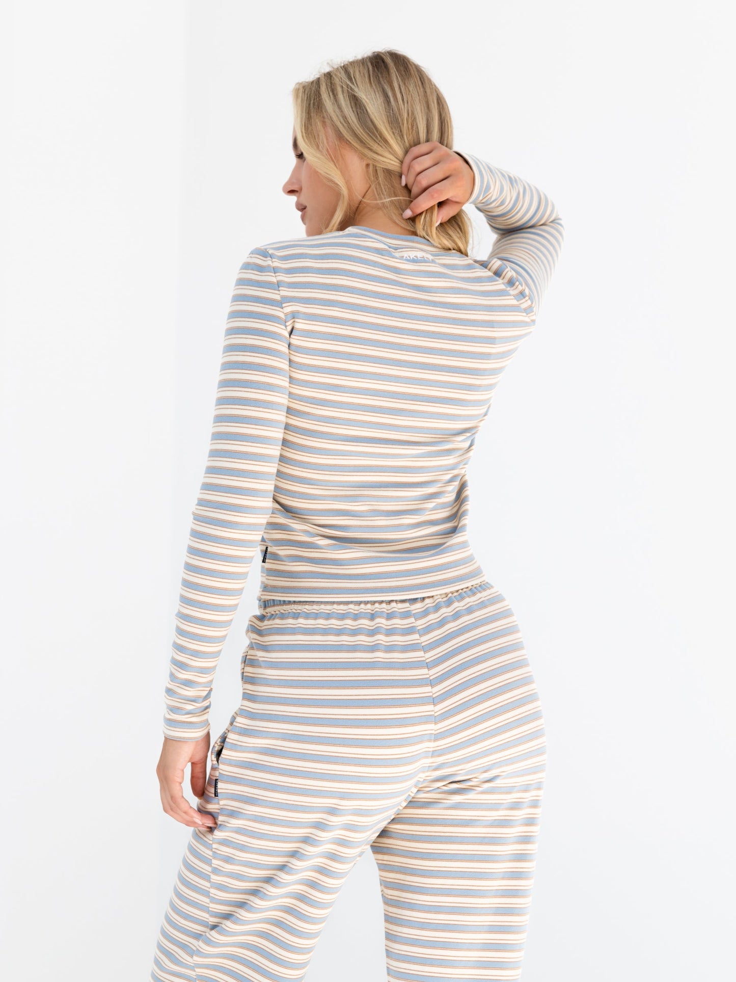 Sadie Stripe Top - Baby Blue Stripe