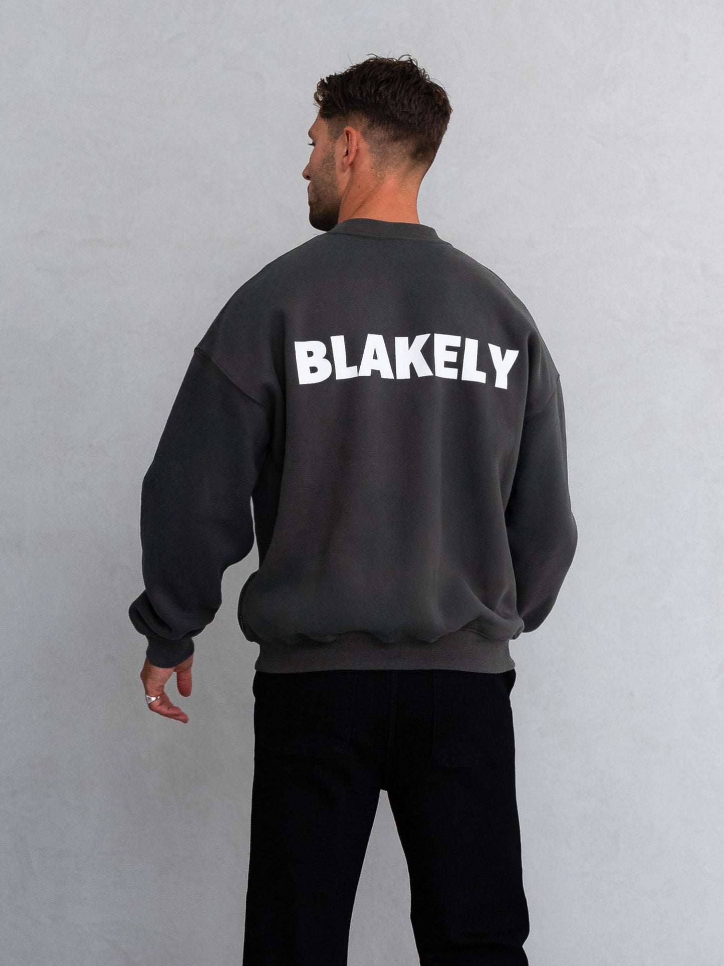 Declan Relaxed Sweater - Khaki Grey