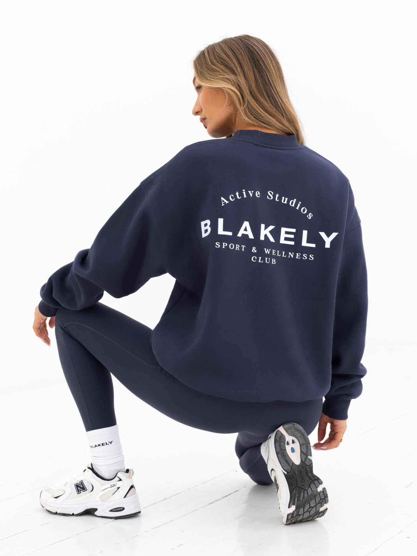 Active Studios Oversized Sweater - True Navy