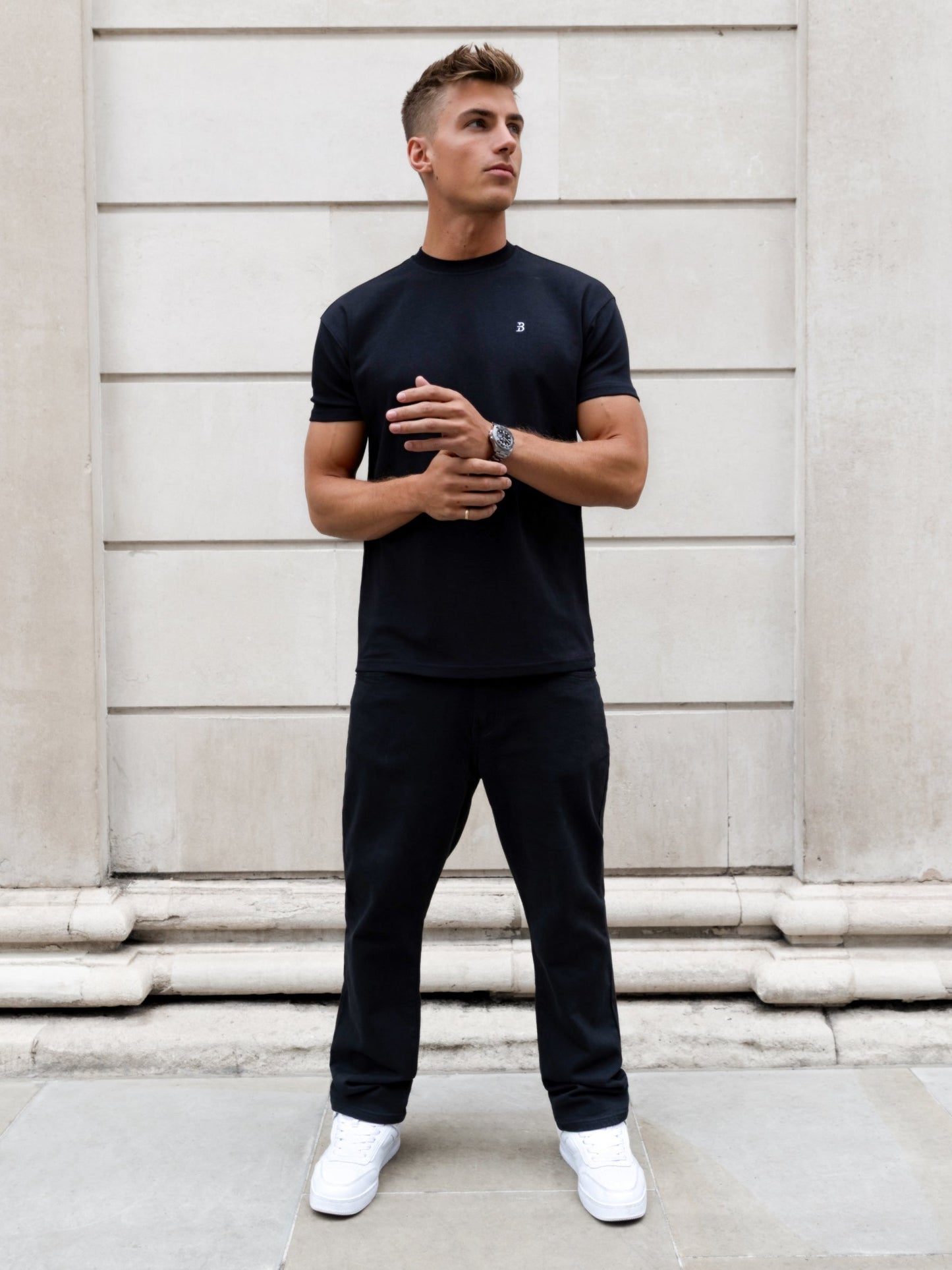 Conrad Anchor T-Shirt - Black