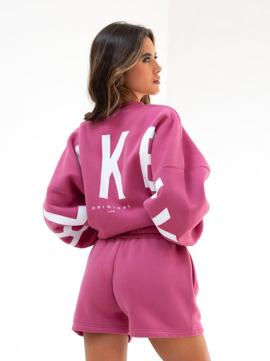 Isabel Oversized Sweater - Hot Pink