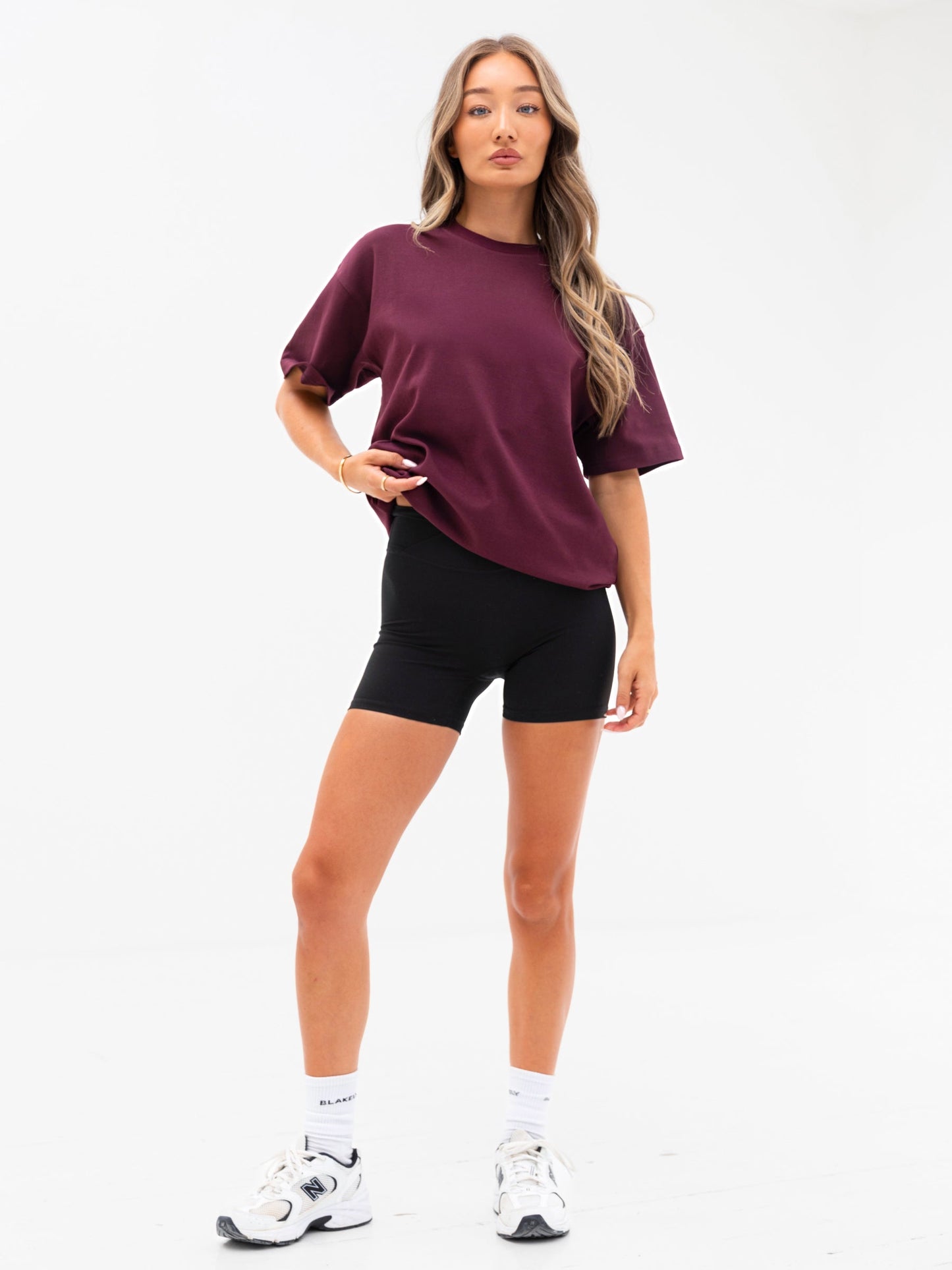 Isabel Oversized T-Shirt - Dark Burgundy