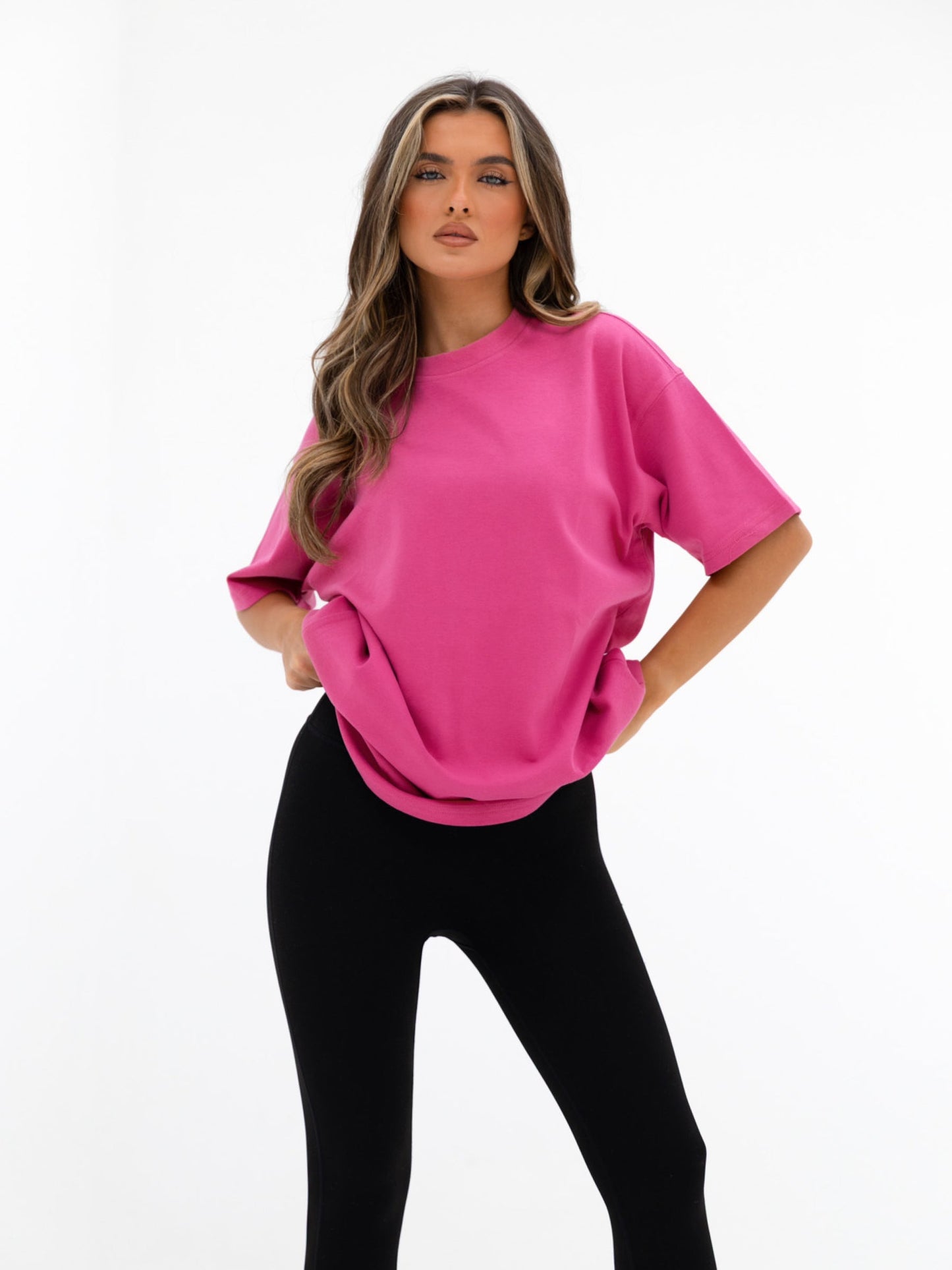 Isabel Oversized T-Shirt - Hot Pink