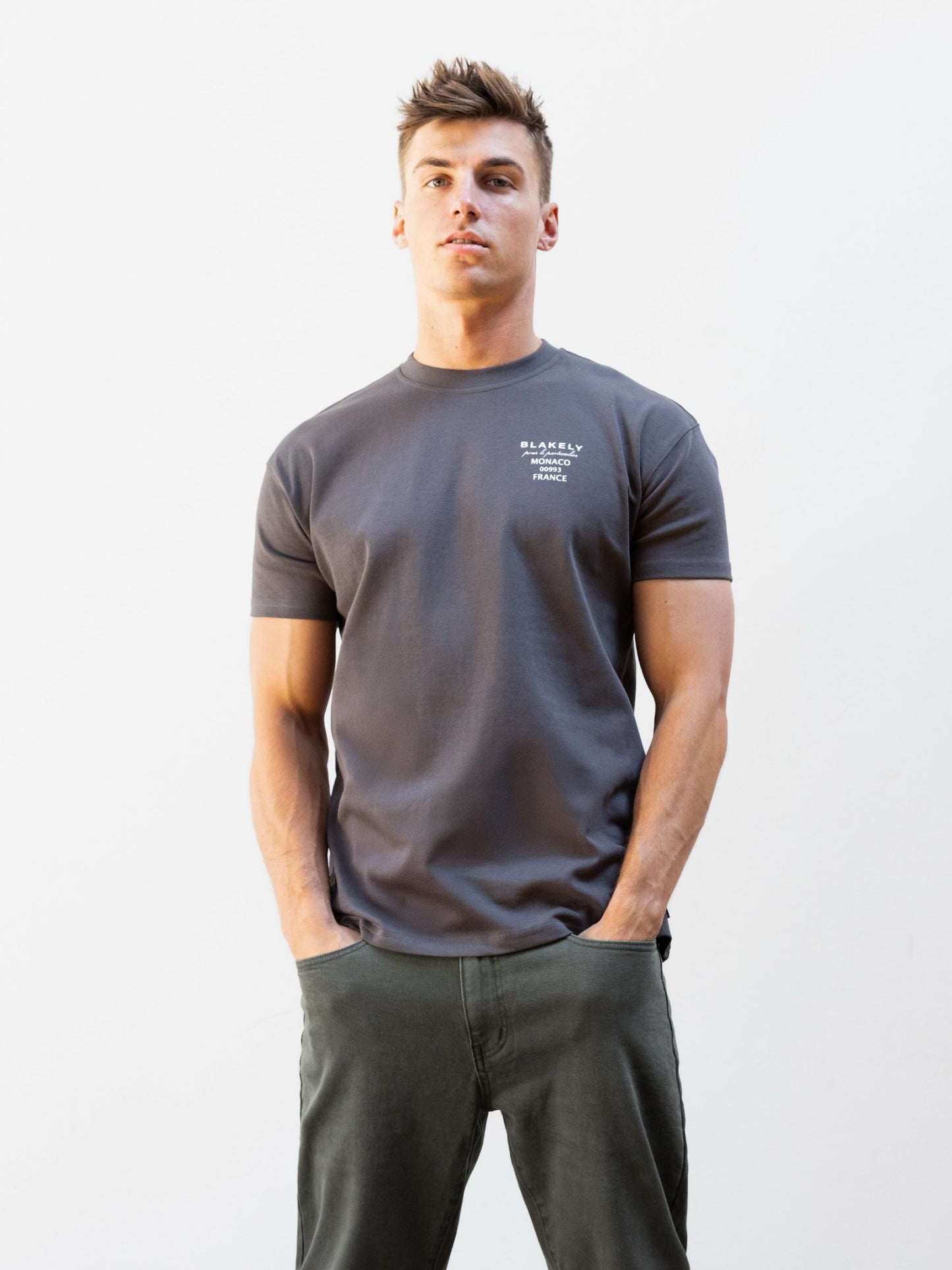 Monaco Relaxed T-Shirt - Charcoal