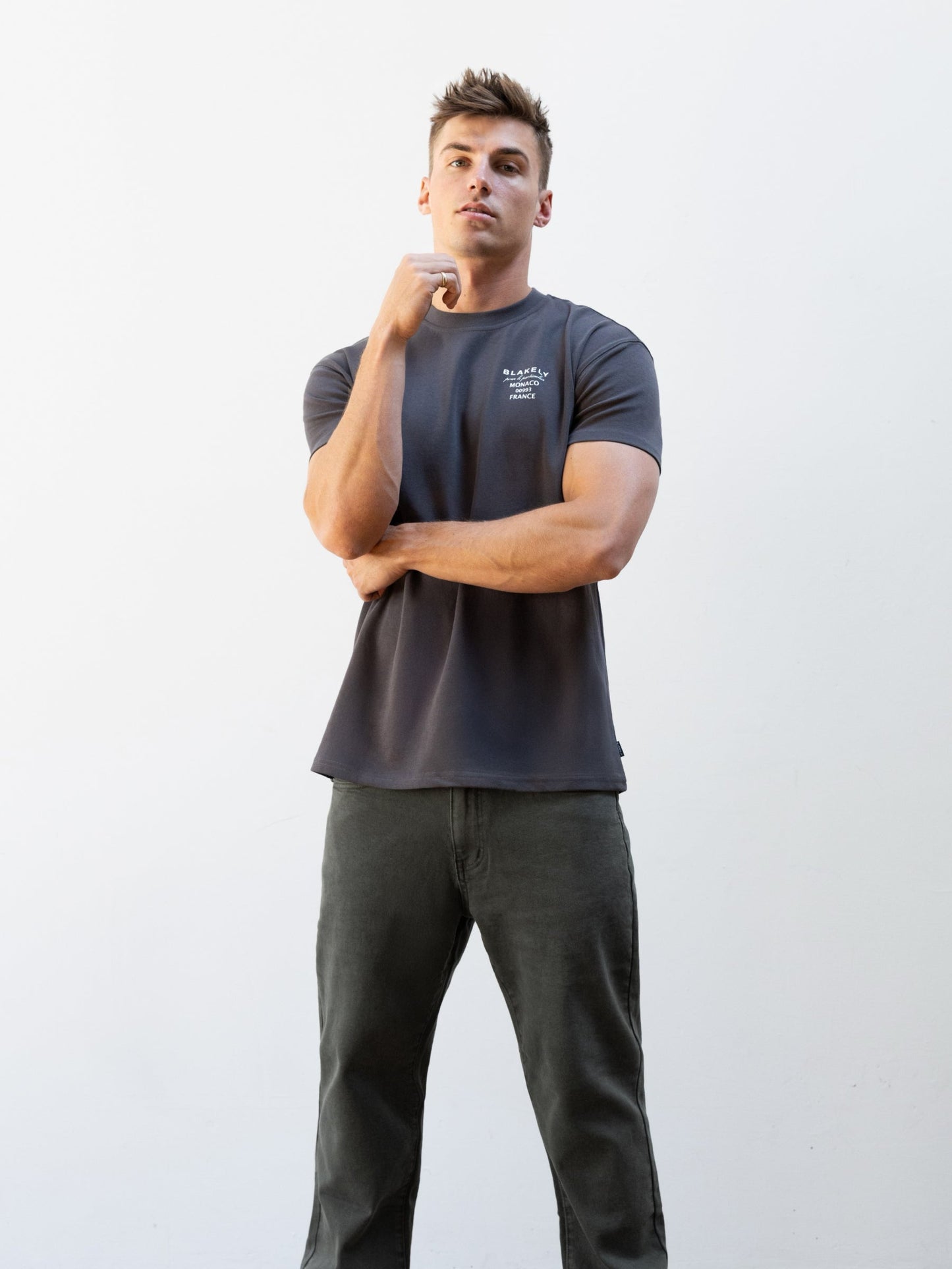 Monaco Relaxed T-Shirt - Charcoal