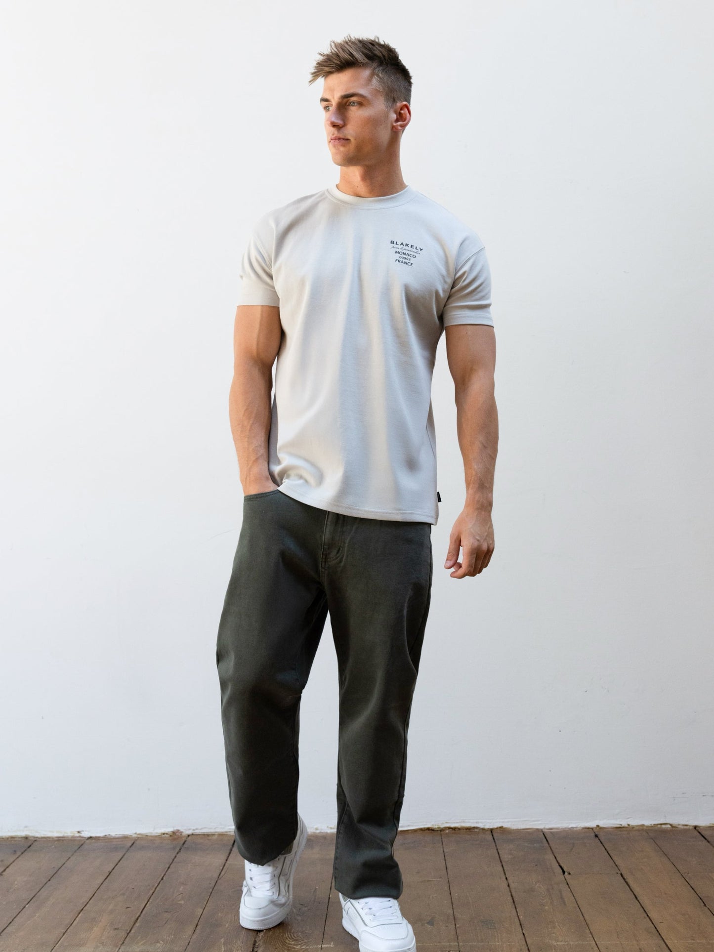 Monaco Relaxed T-Shirt - Stone Grey