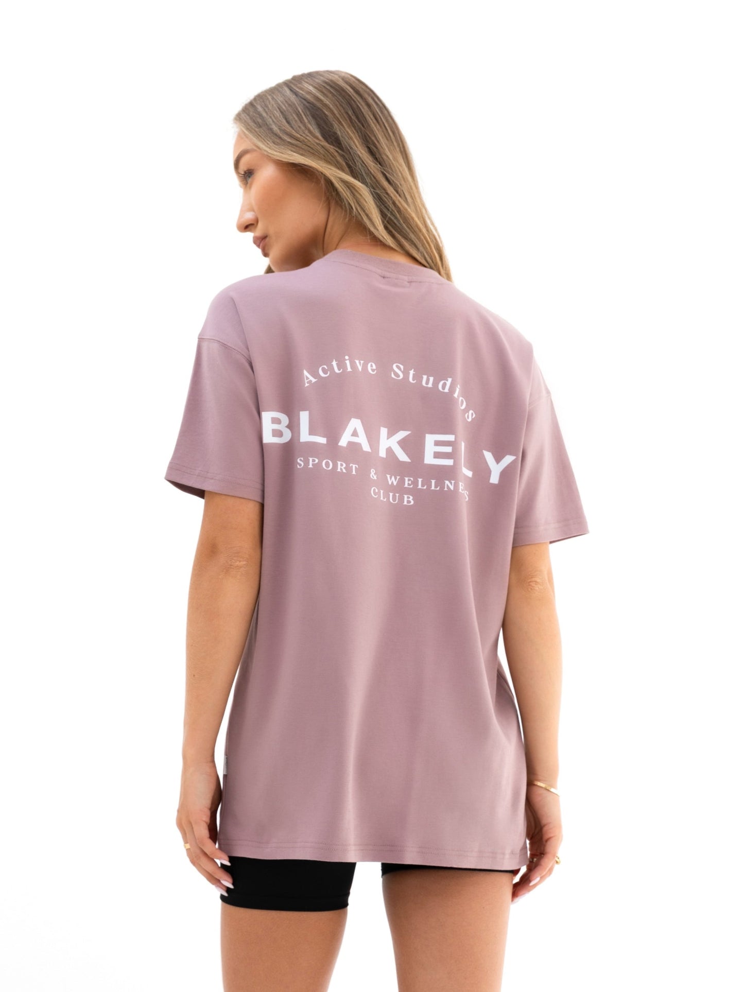 Curved Active Studios Oversized T-Shirt - Dusty Pink