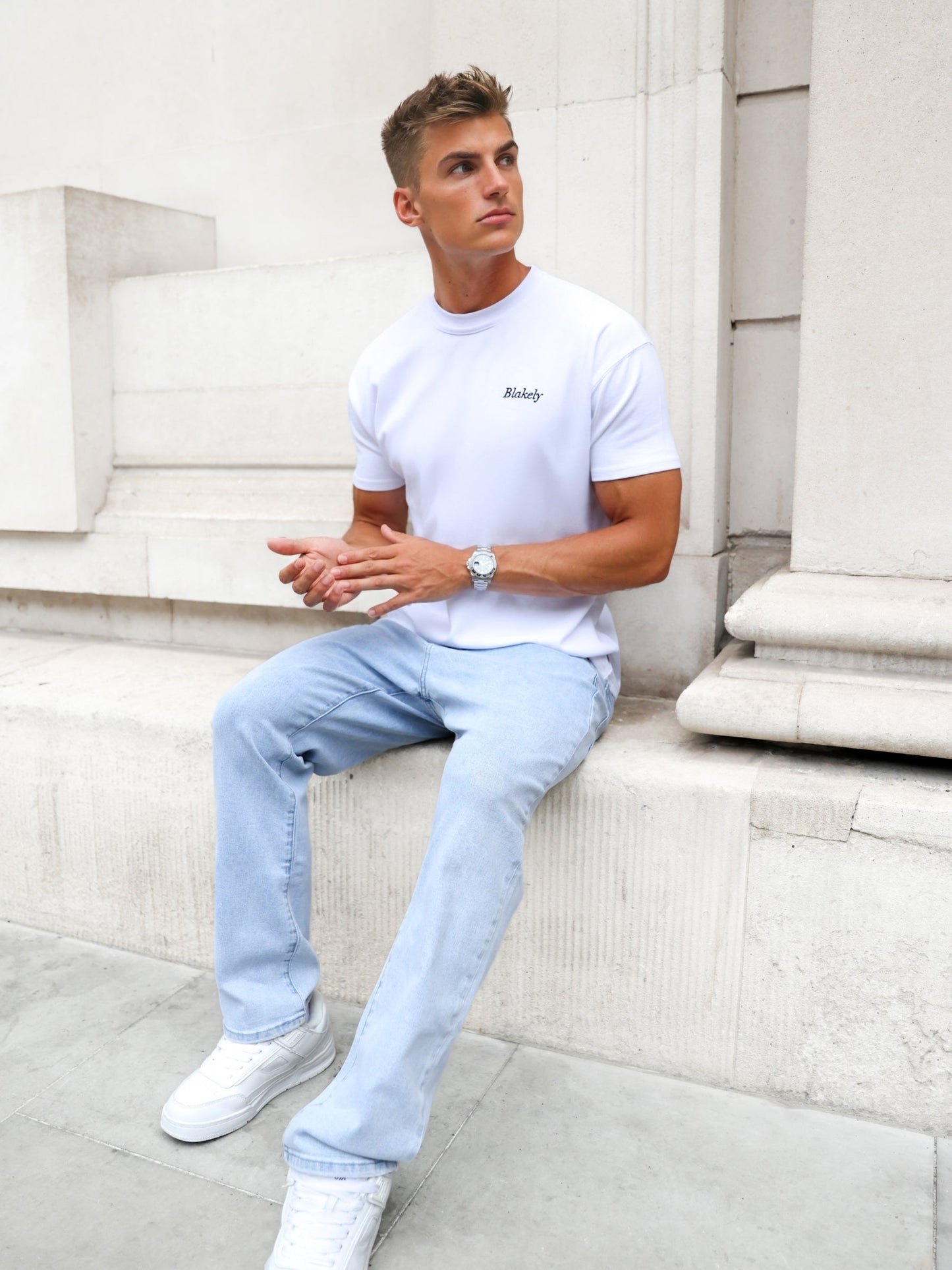 Lemon Print Relaxed T-Shirt - White