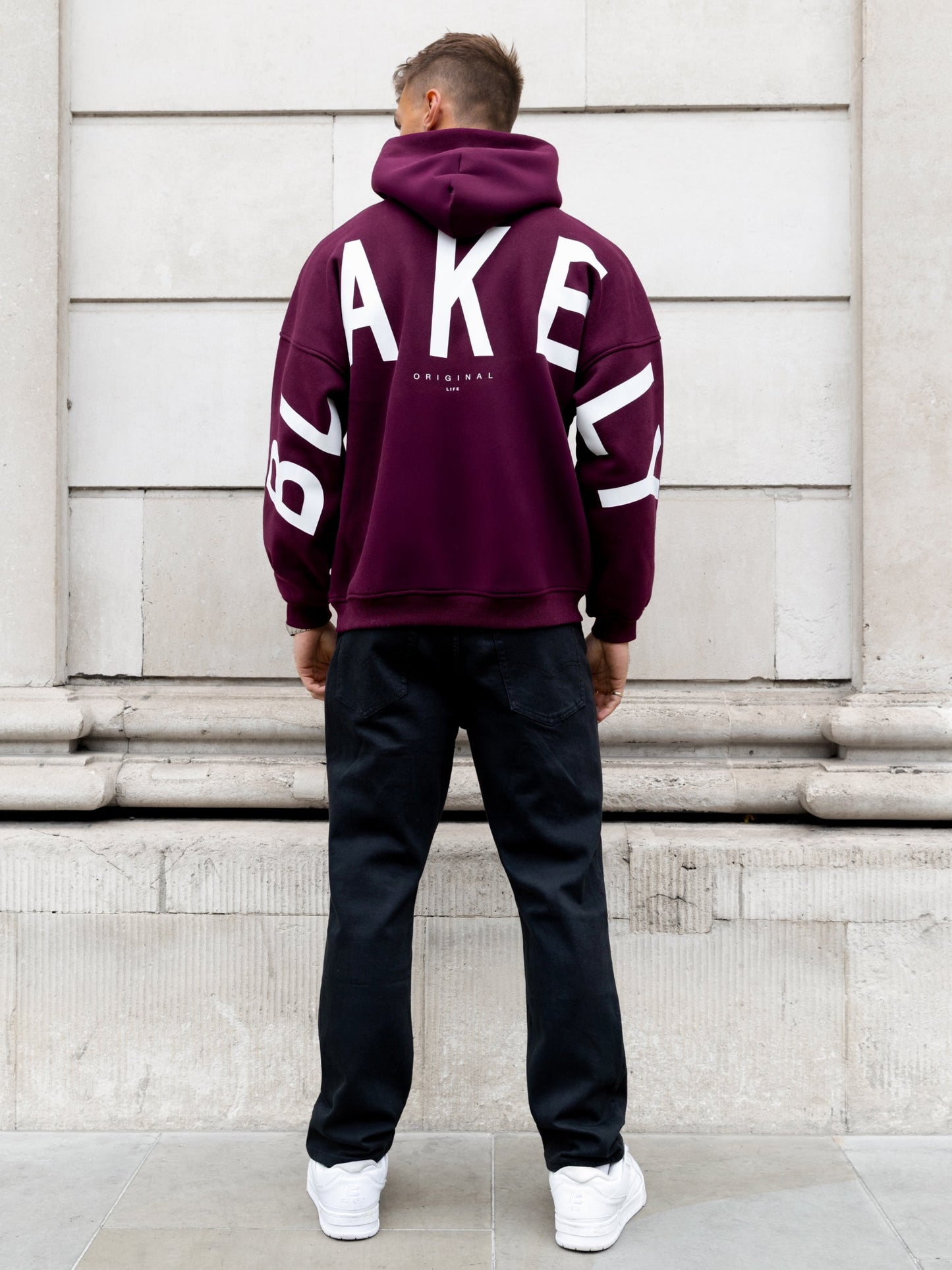 Idris Oversized Hoodie - Burgundy