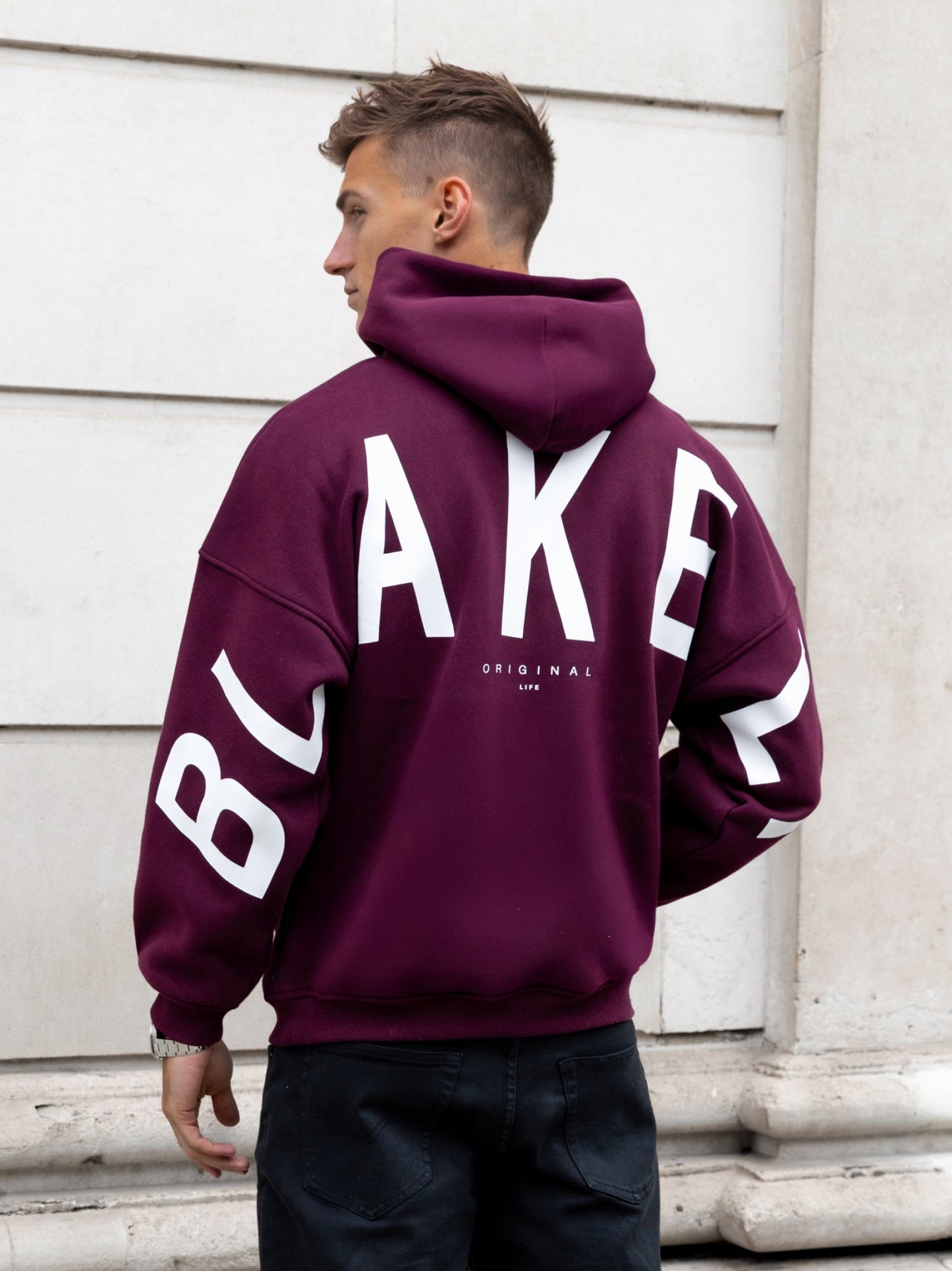 Idris Oversized Hoodie - Burgundy
