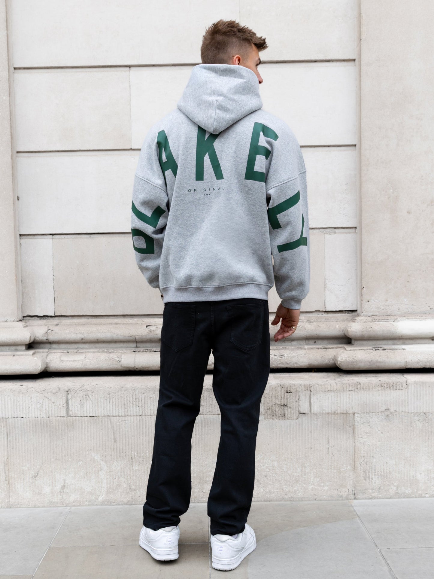 Idris Oversized Hoodie - Marl Grey