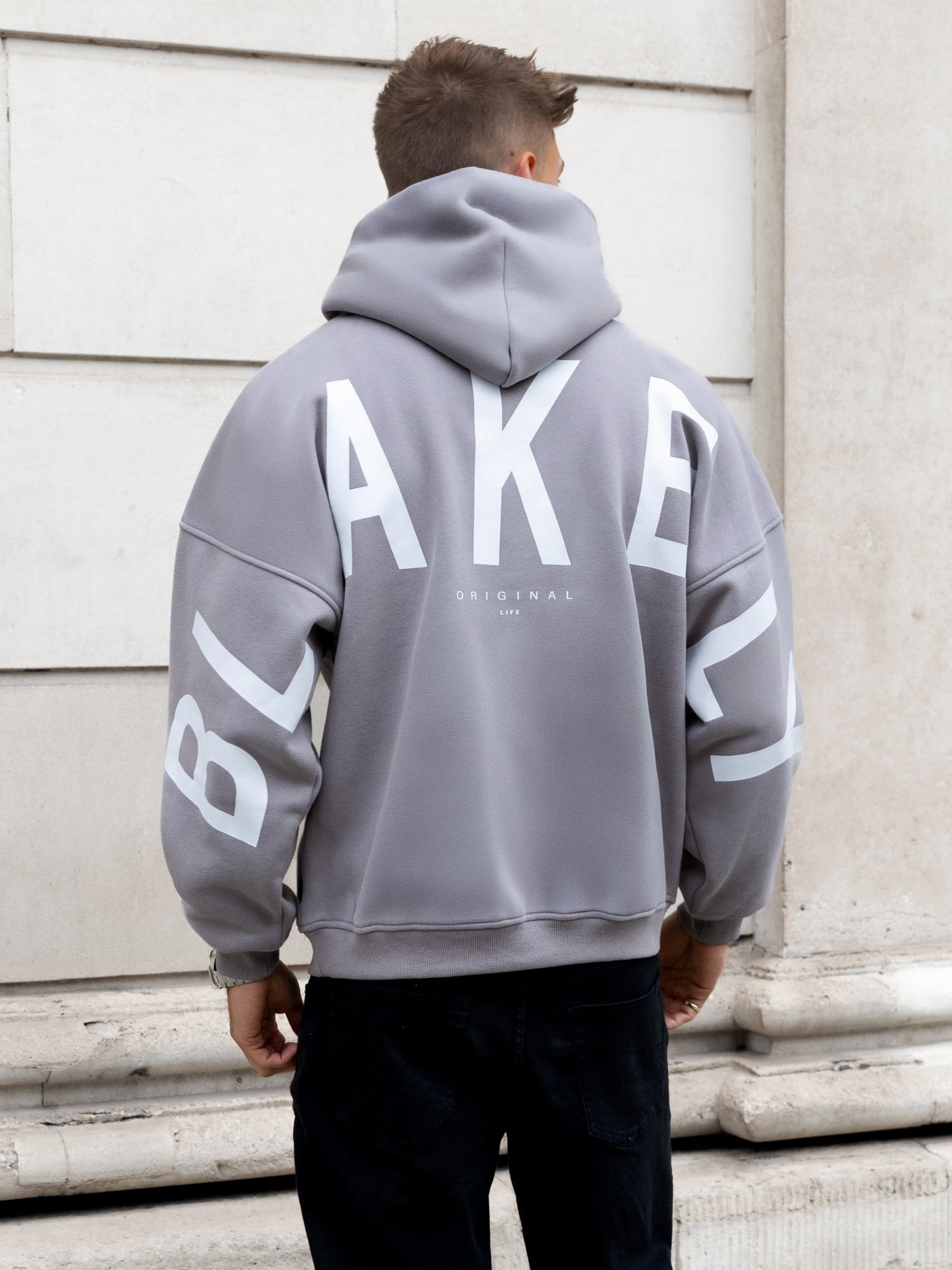Idris Oversized Hoodie - Mid Grey