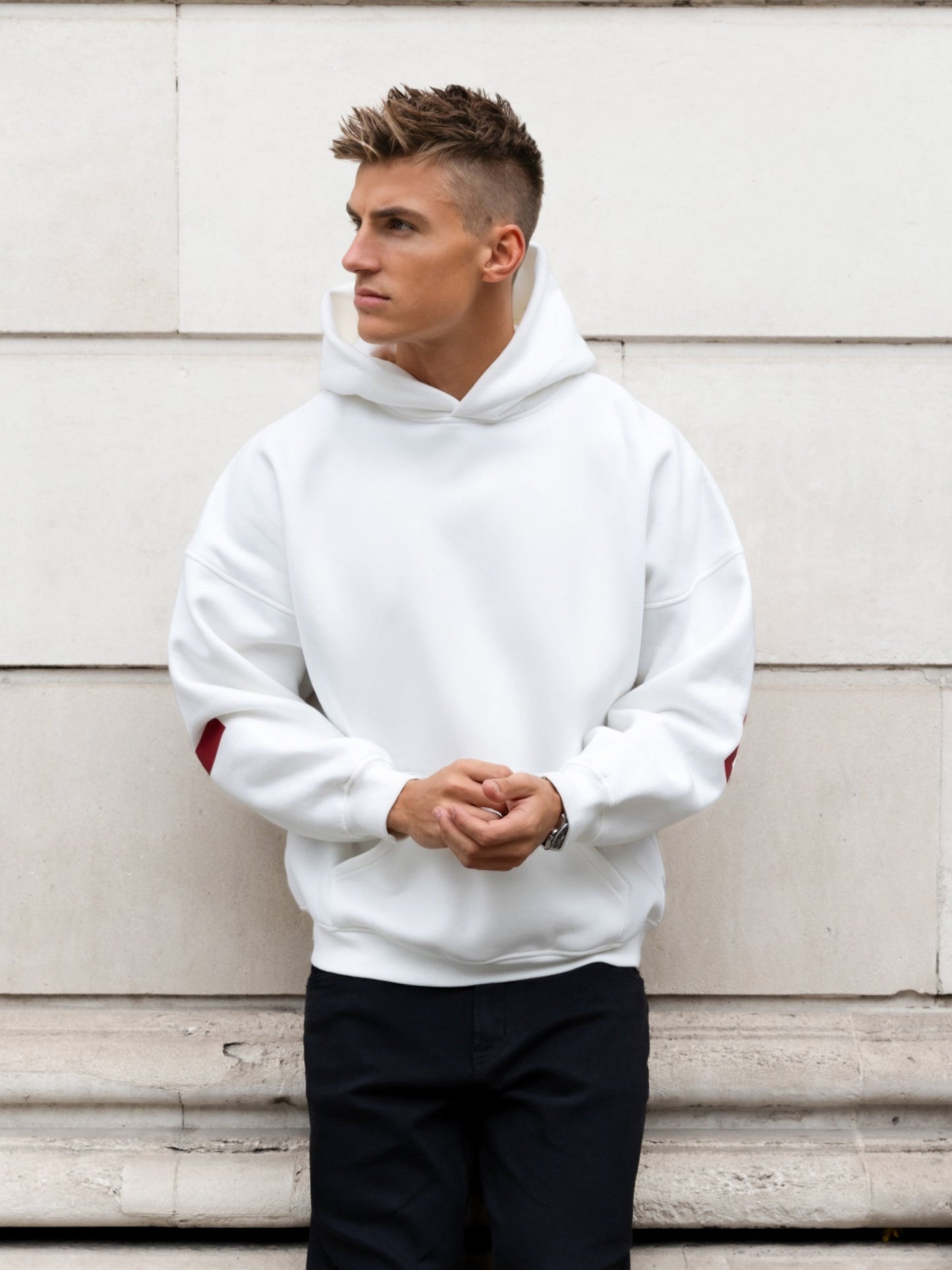 Idris Oversized Hoodie - Flat White