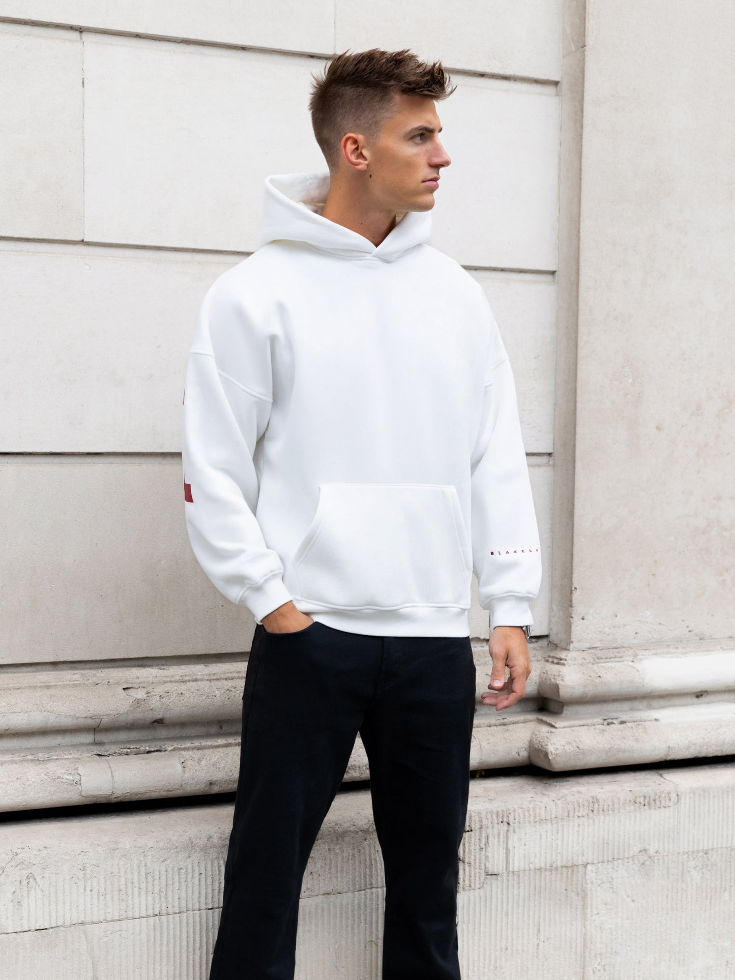 Idris Oversized Hoodie - Flat White