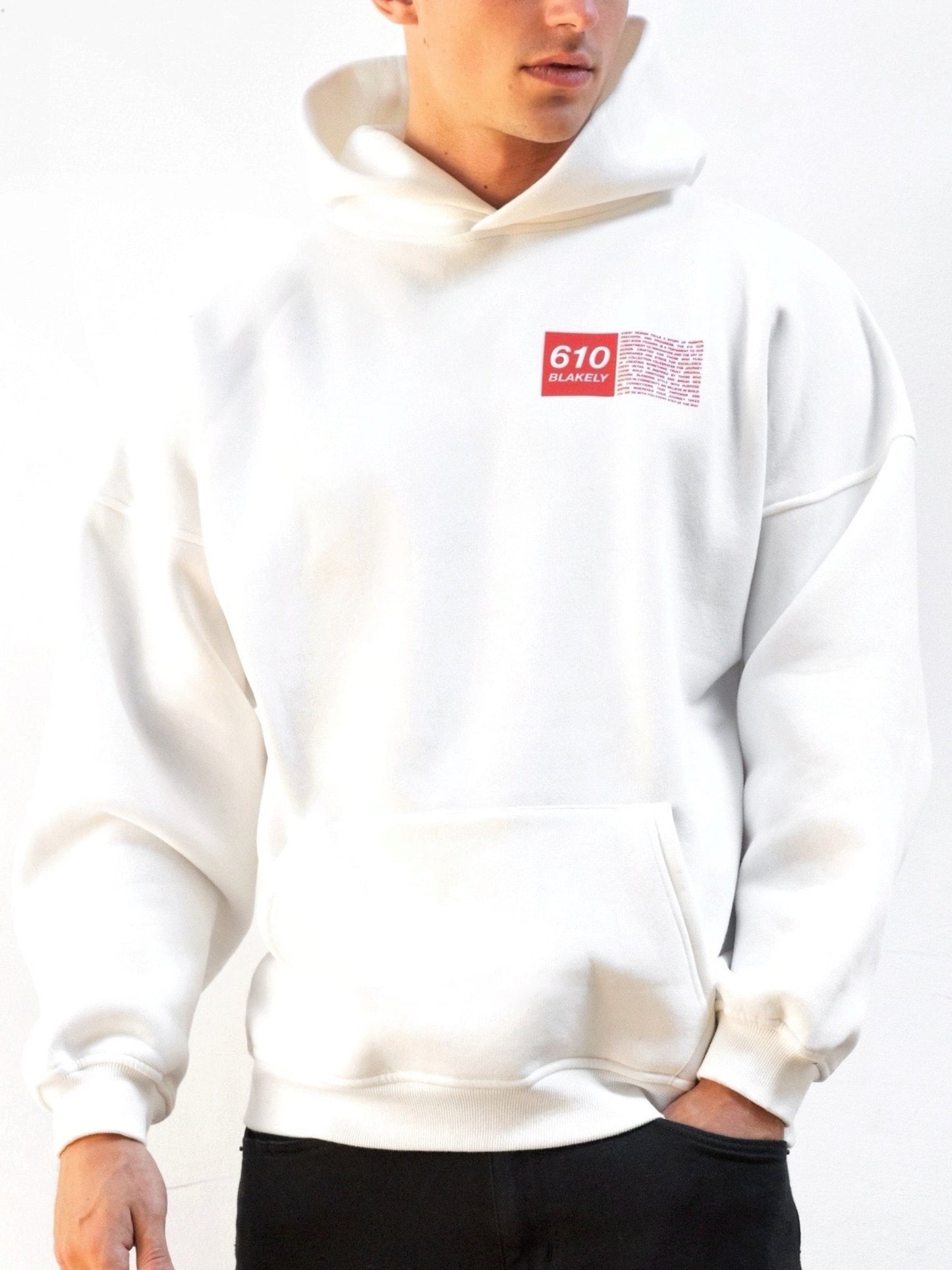 Tribeca 610 Relaxed Hoodie - Flat White