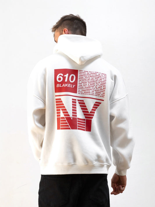 Tribeca 610 Relaxed Hoodie - Flat White