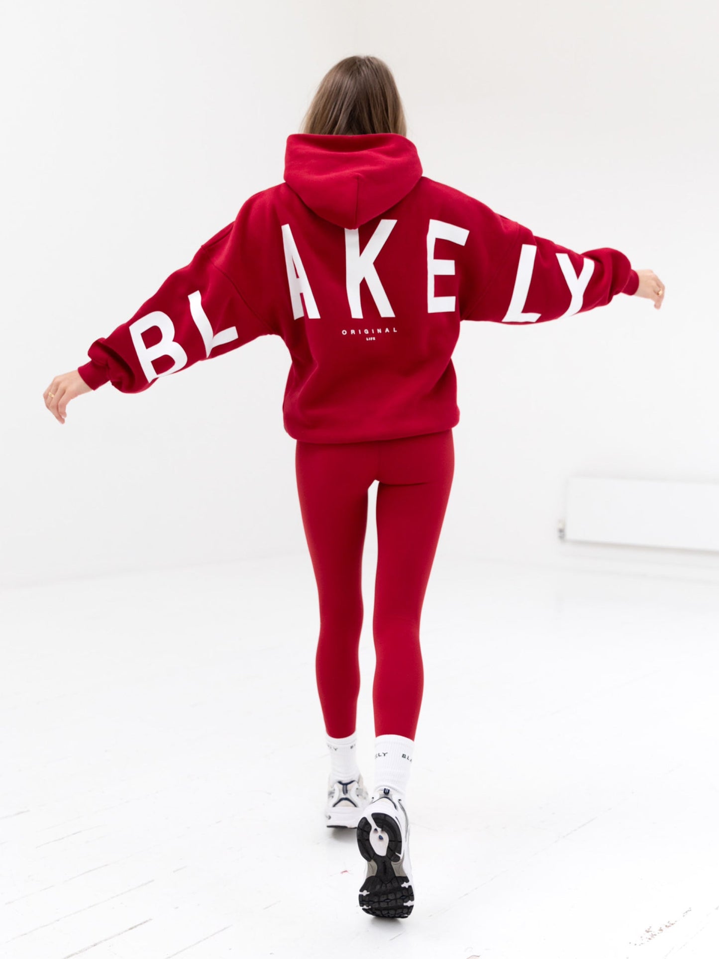 Isabel Oversized Hoodie - Cherry Red
