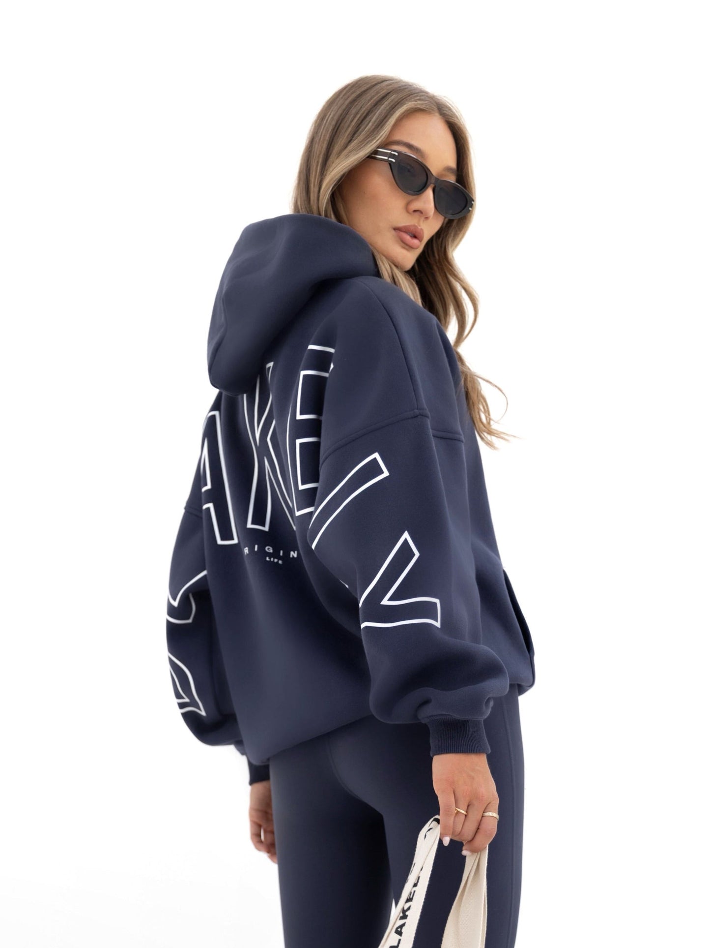Outline Isabel Oversized Hoodie - True Navy