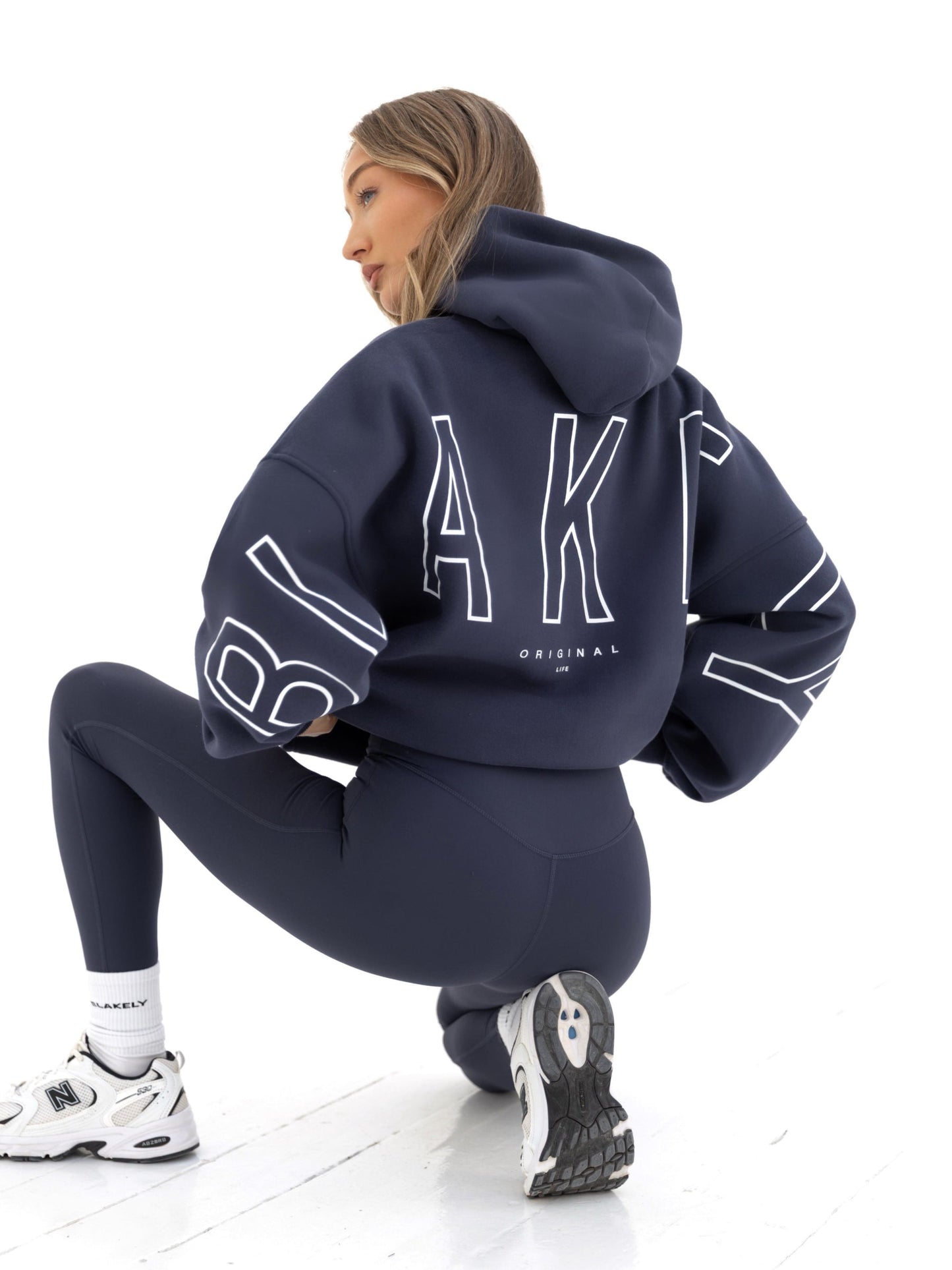 Outline Isabel Oversized Hoodie - True Navy