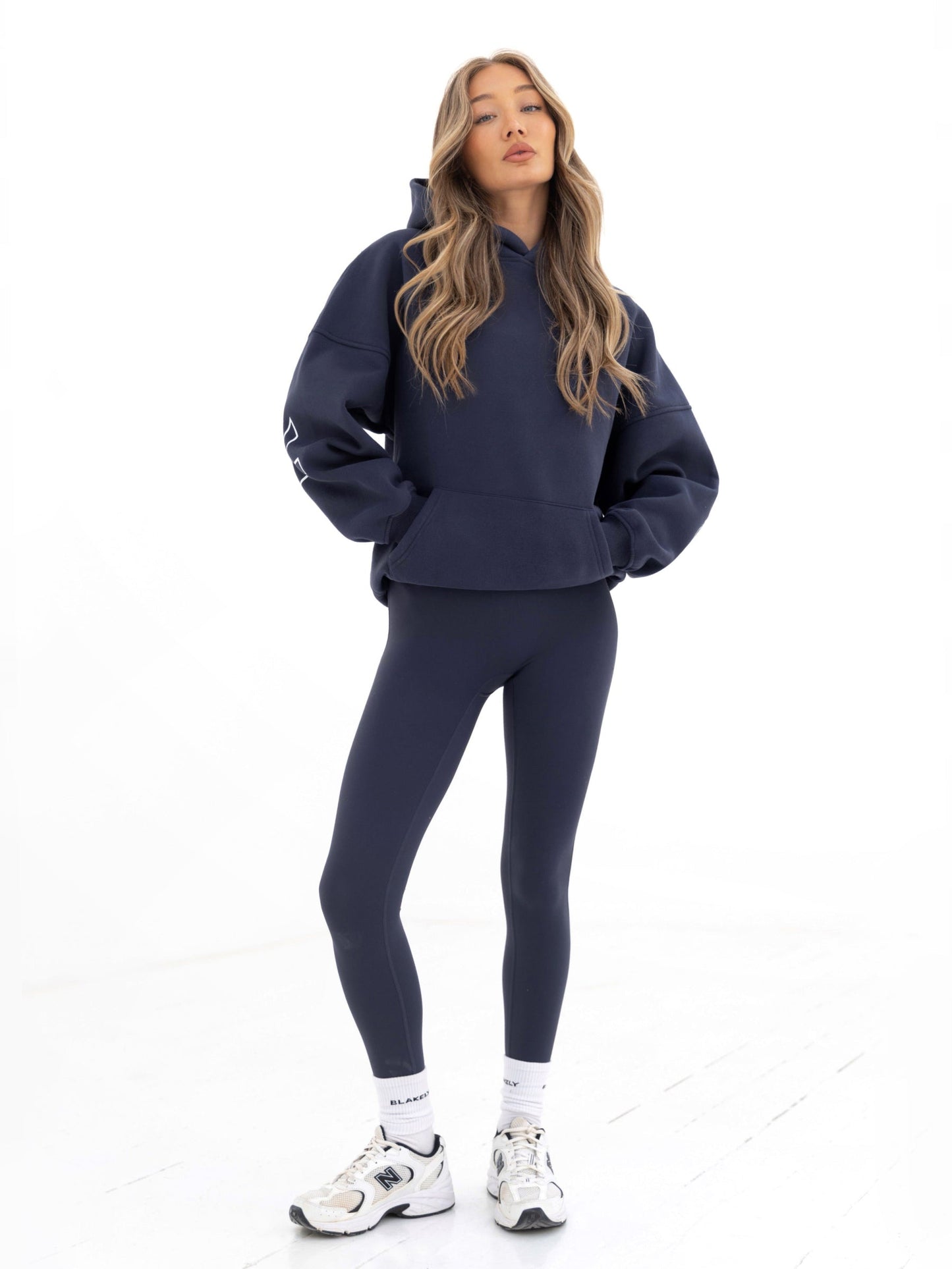 Outline Isabel Oversized Hoodie - True Navy