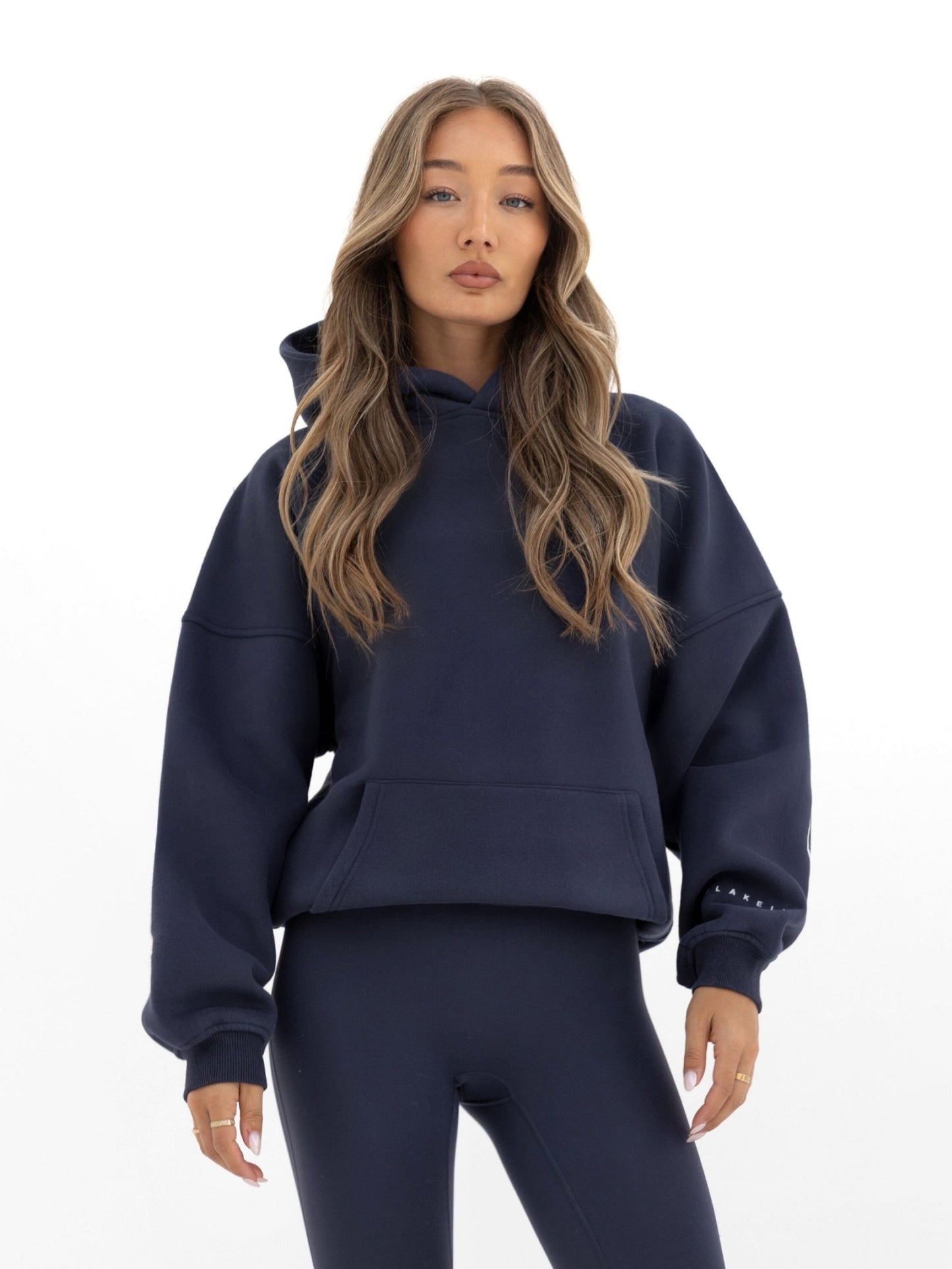 Outline Isabel Oversized Hoodie - True Navy
