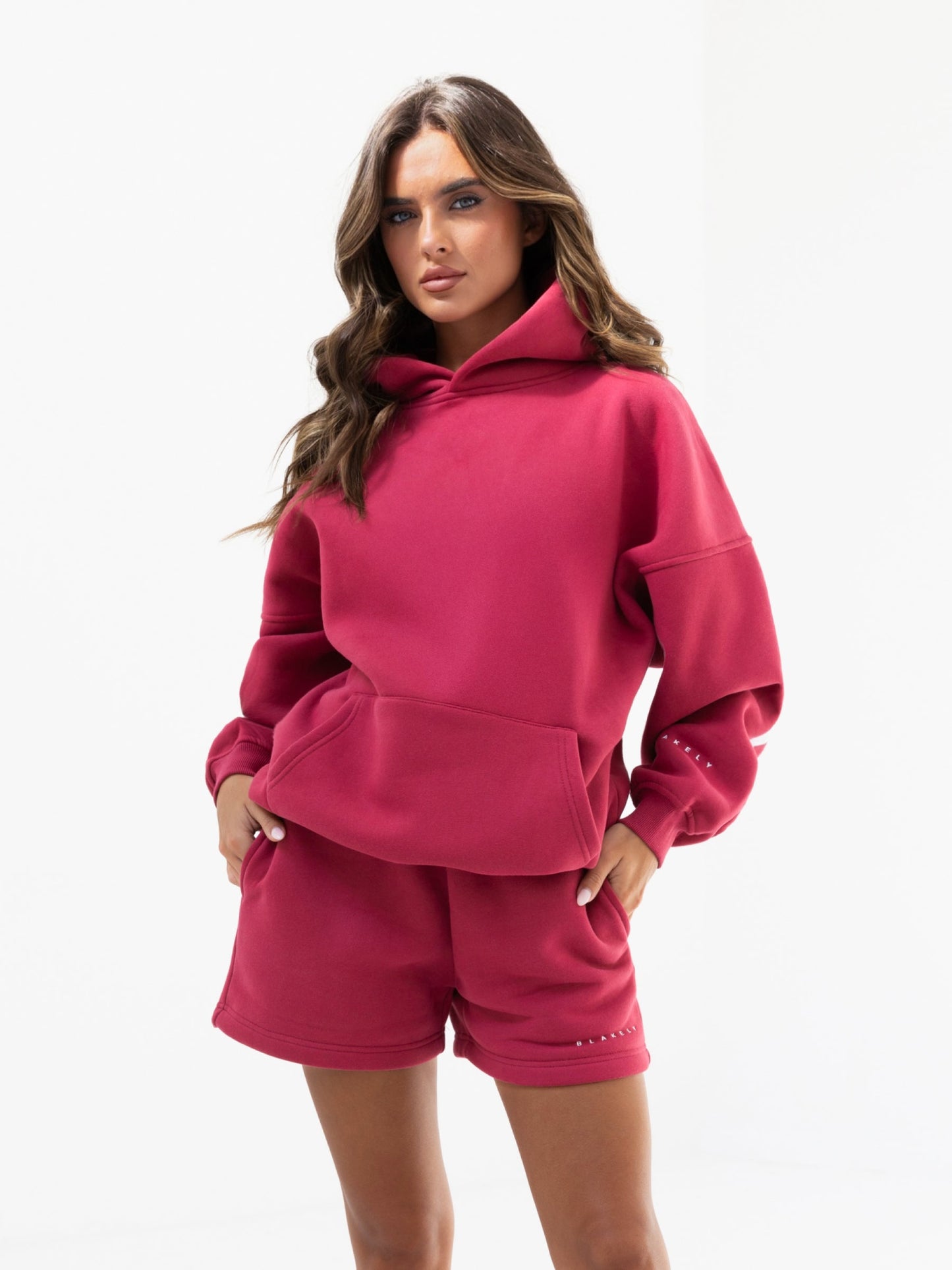 Isabel Oversized Hoodie - Deep Pink