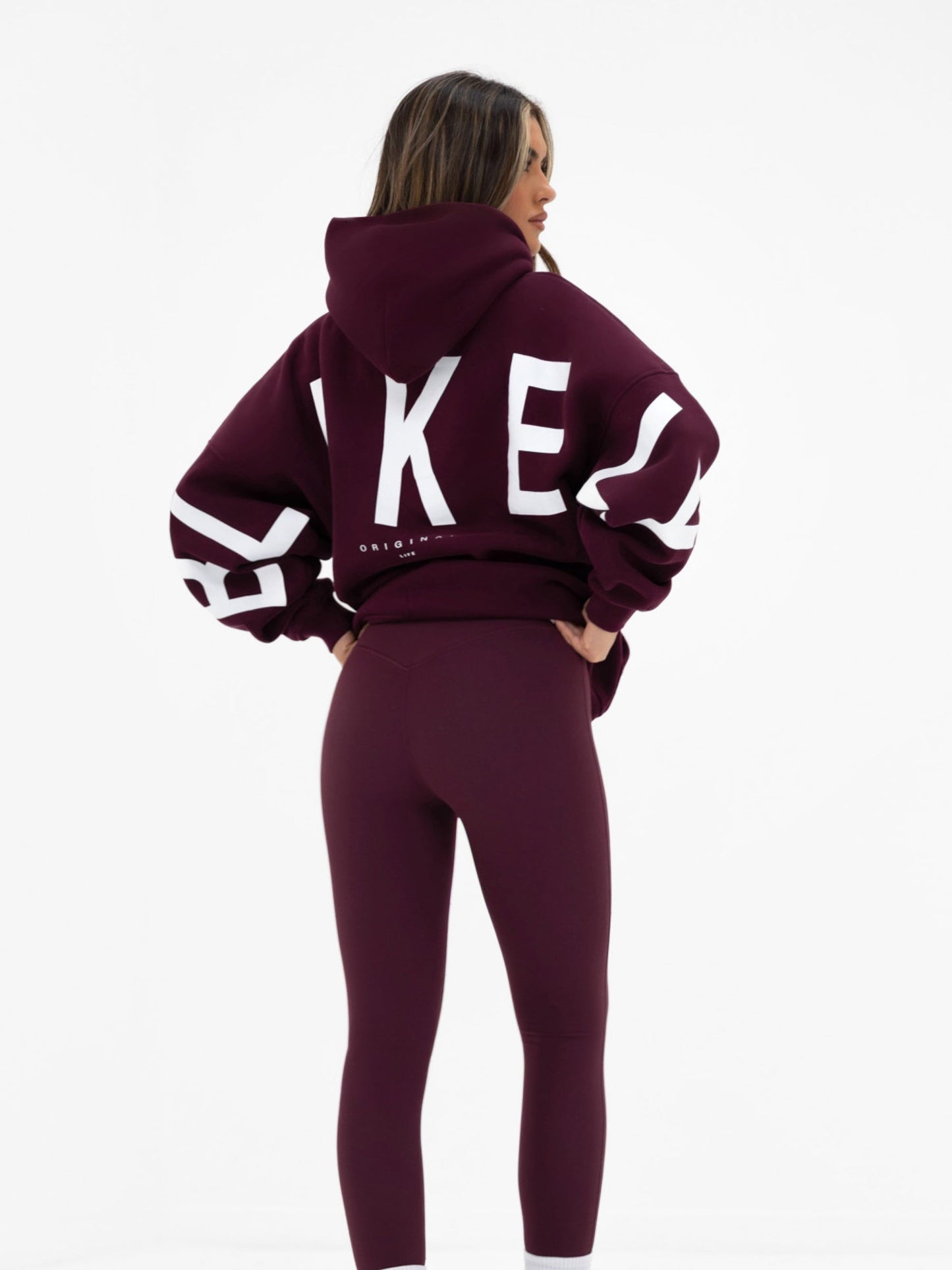 Isabel Oversized Hoodie - Dark Cherry