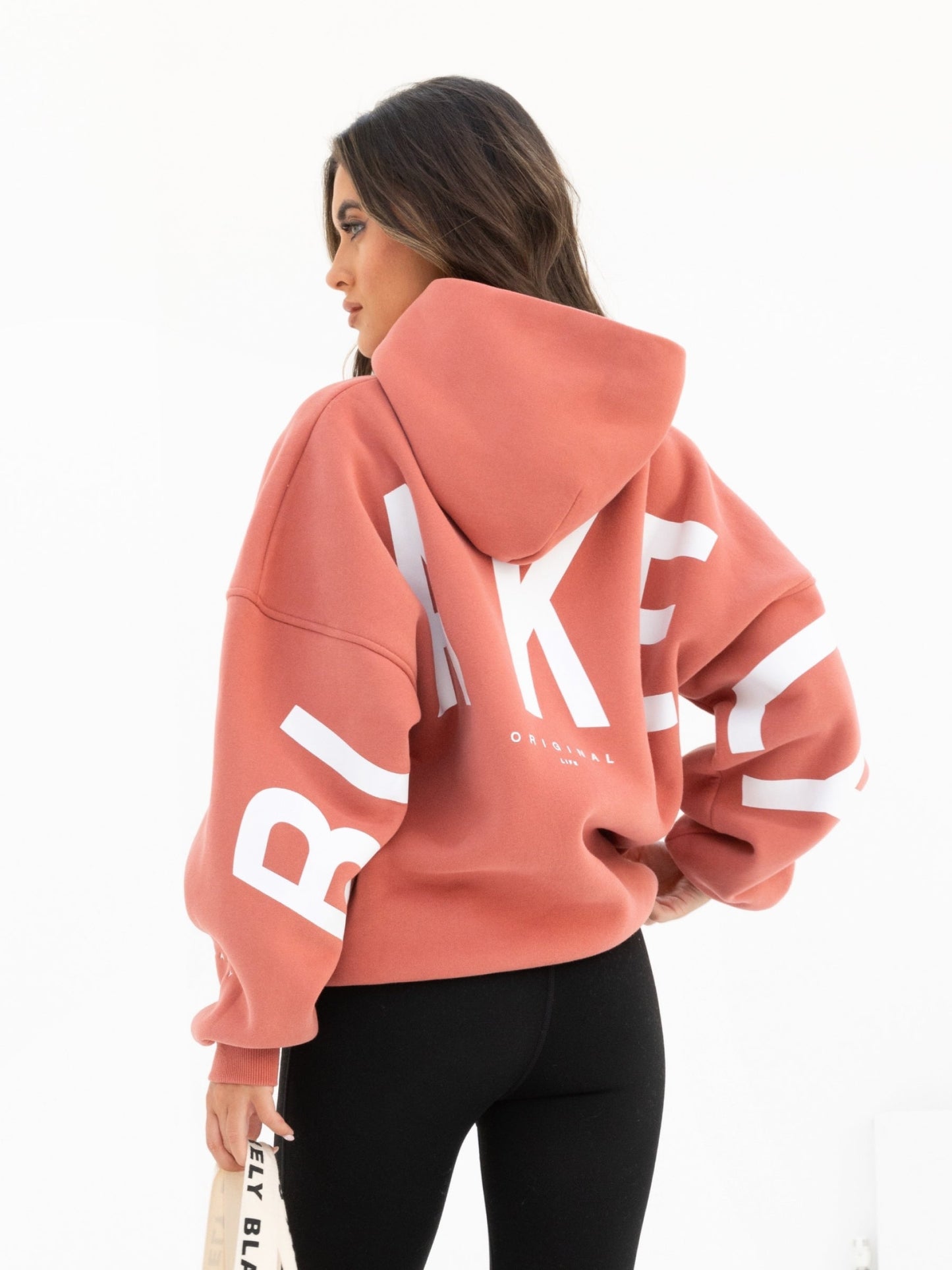 Isabel Oversized Hoodie - Burnt Coral
