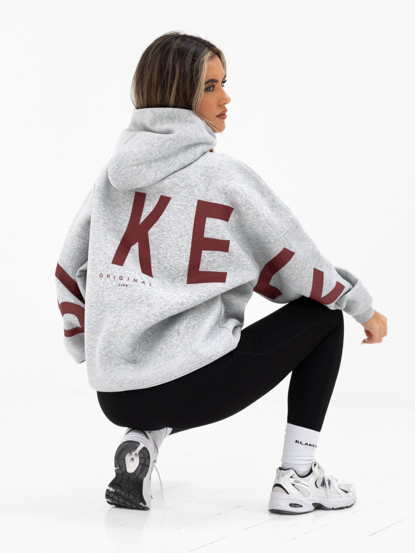 Isabel Oversized Hoodie - Marl Grey